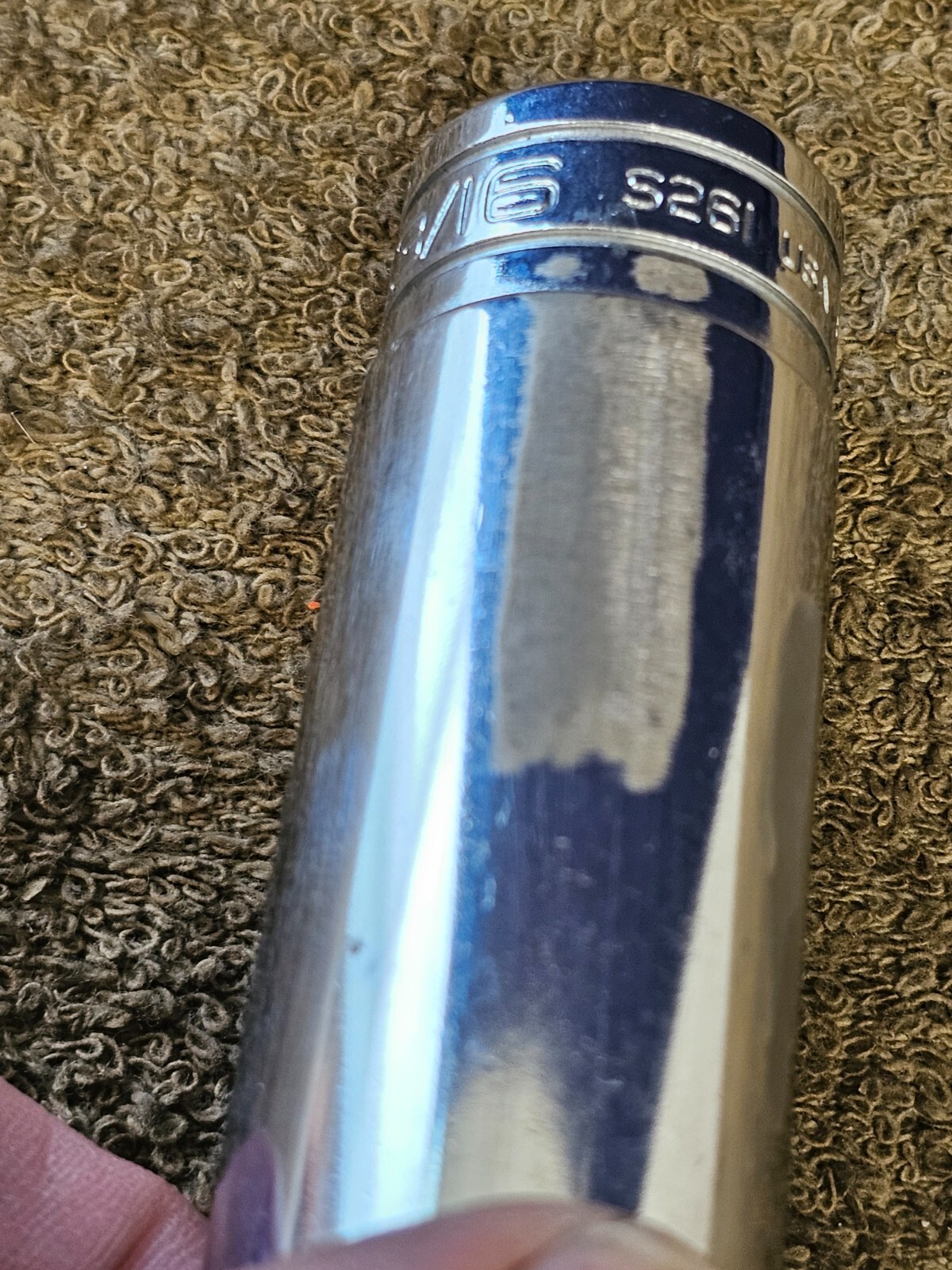 Snap On S261 13/16″ Socket 1/2″ Drive 12 Point SAE USA Deep Well Spark Plug