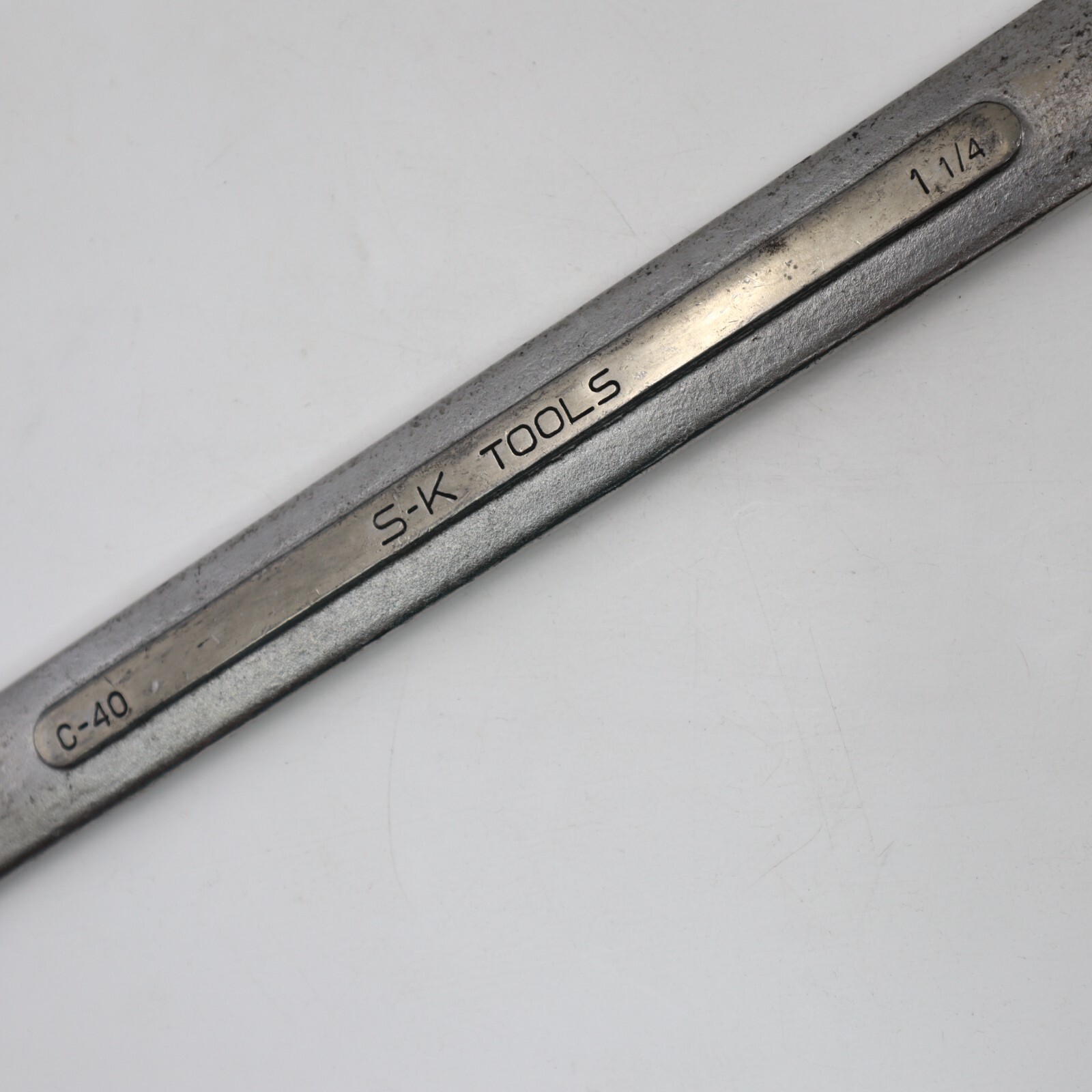 S K C-40 Combination 1-1/4” Wrench USA 12 Point 17” L C40 Vintage