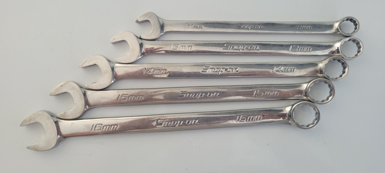 Set Of 5 Snap-On Tools OEXM160B 12pt. 11mm, 13mm-16mm Wrench