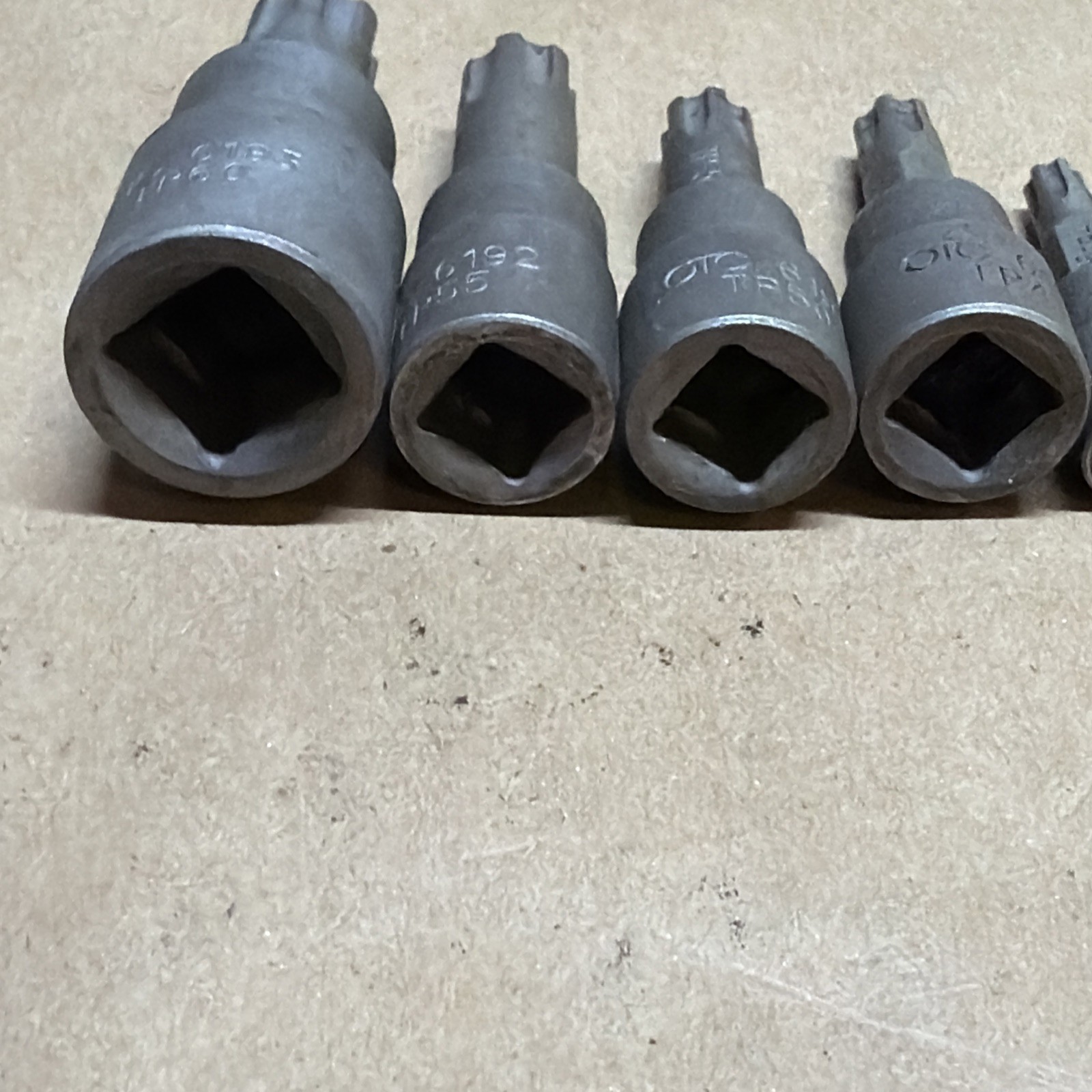 OTC Torx Plus Bit Sockets Lot of 10 TP(70,60,55,50,45,30,25,20,15,10,8) Used Lot