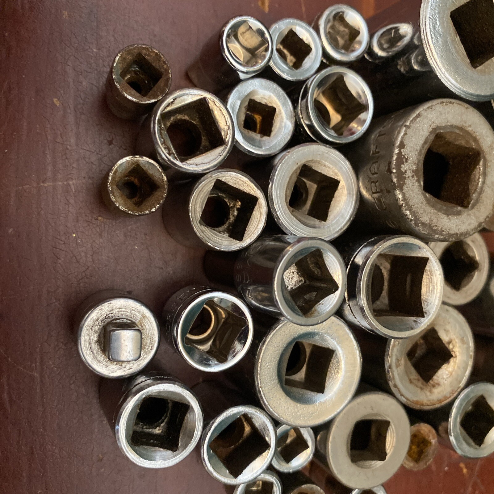 Big Socket Lot Of 64 Assorted Sizes & Brands Metric & SAE Japan Taiwan USA Tools