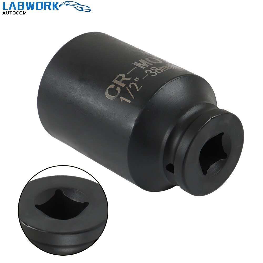 9Pcs Deep Impact Socket Set 1/2″ Drive Metric Axle Hub Nut Socket 29-38mm