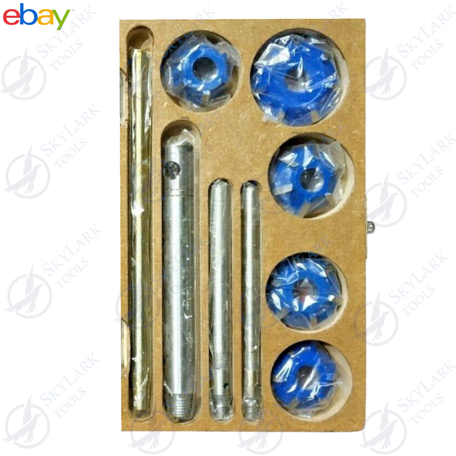 Carbide Tipped Valve Seat Face Cutter Set 5Pcs Kit Cutters Tip SKYLARK TOOLS USA