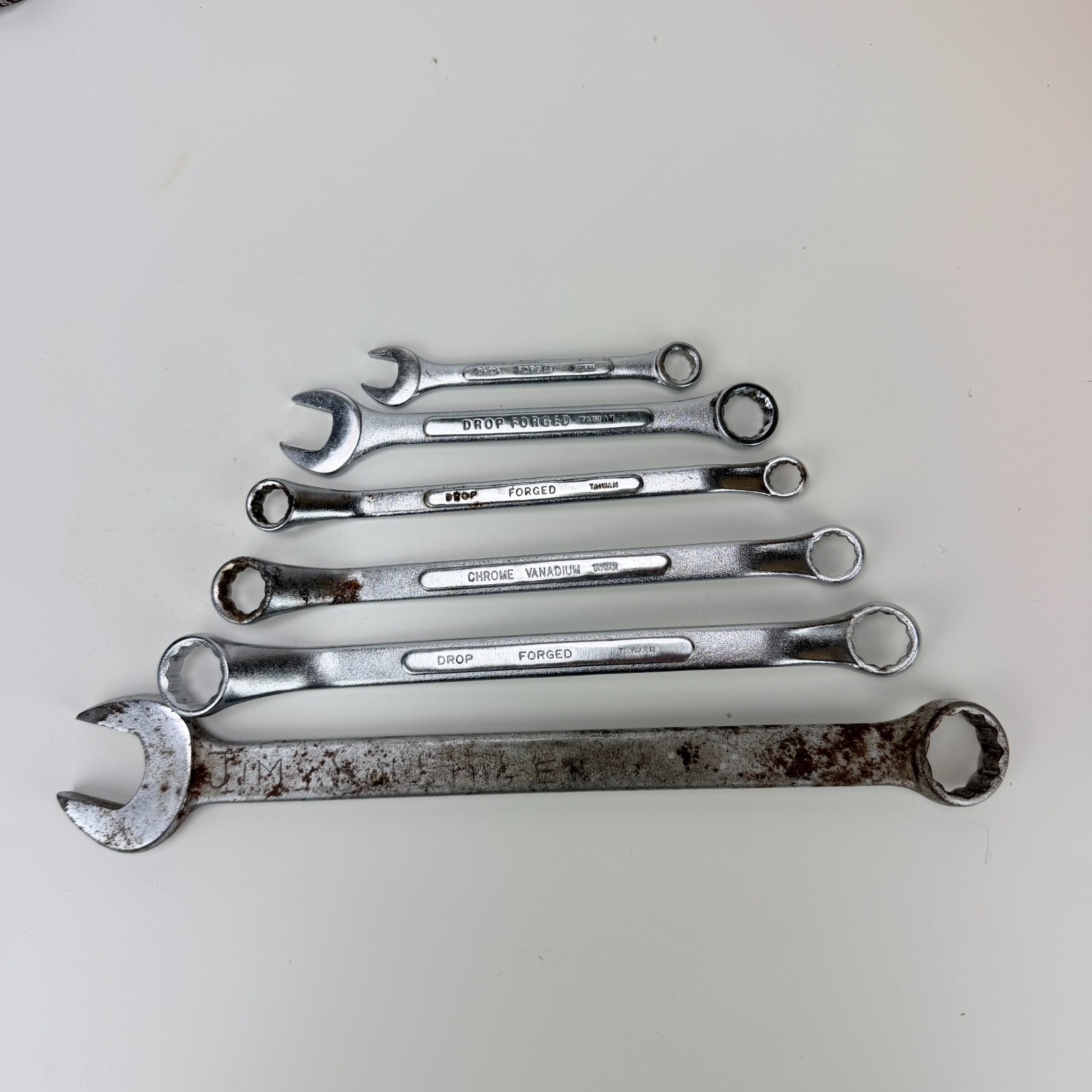 Thorsen Combination Wrench Set Lot of 6 SAE 3/8 to 15/16 Drop Forged Taiwan
