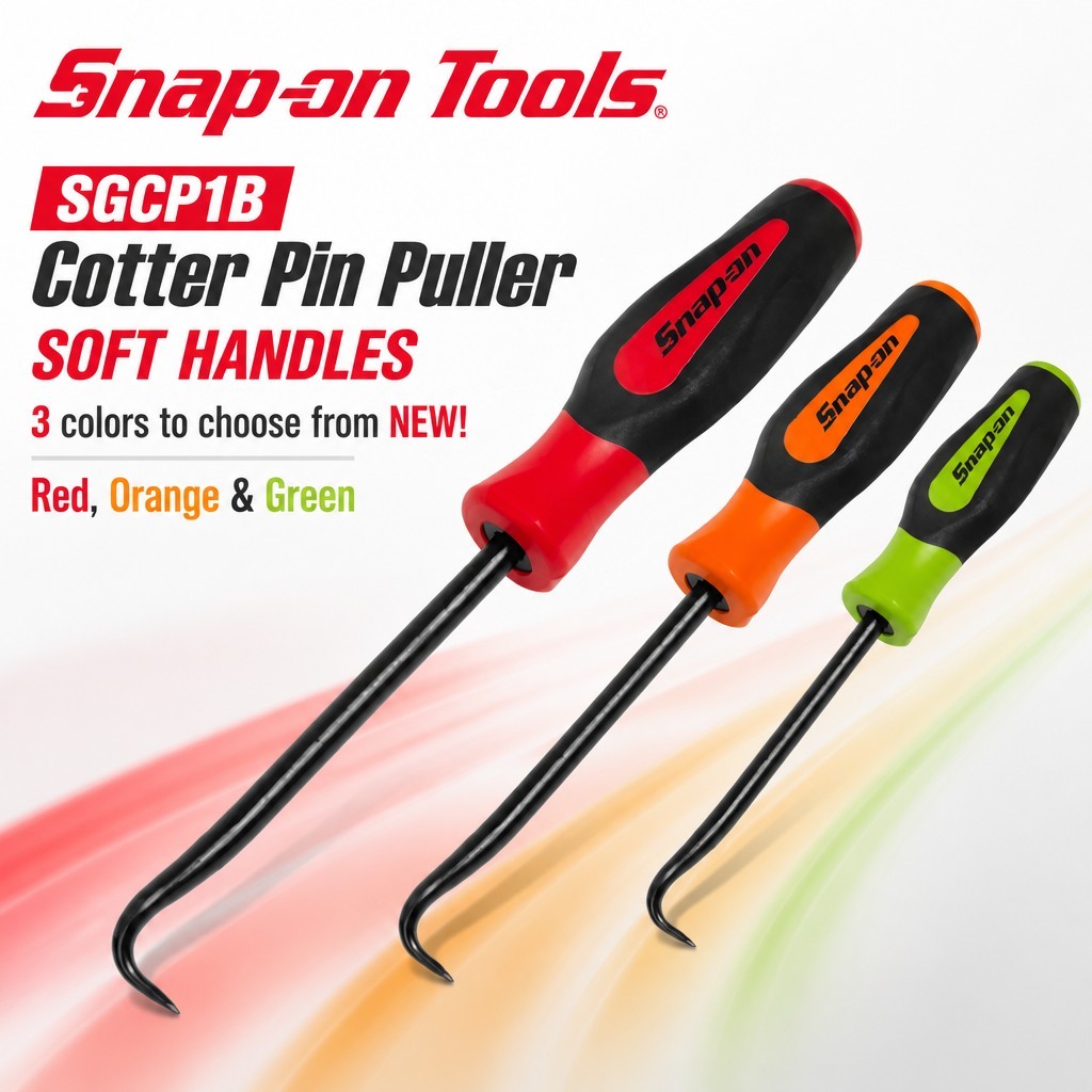 Snap on Tools Cotter Pin Puller SGCP1B SOFT HANDLES 3 colors to choose from NEW!