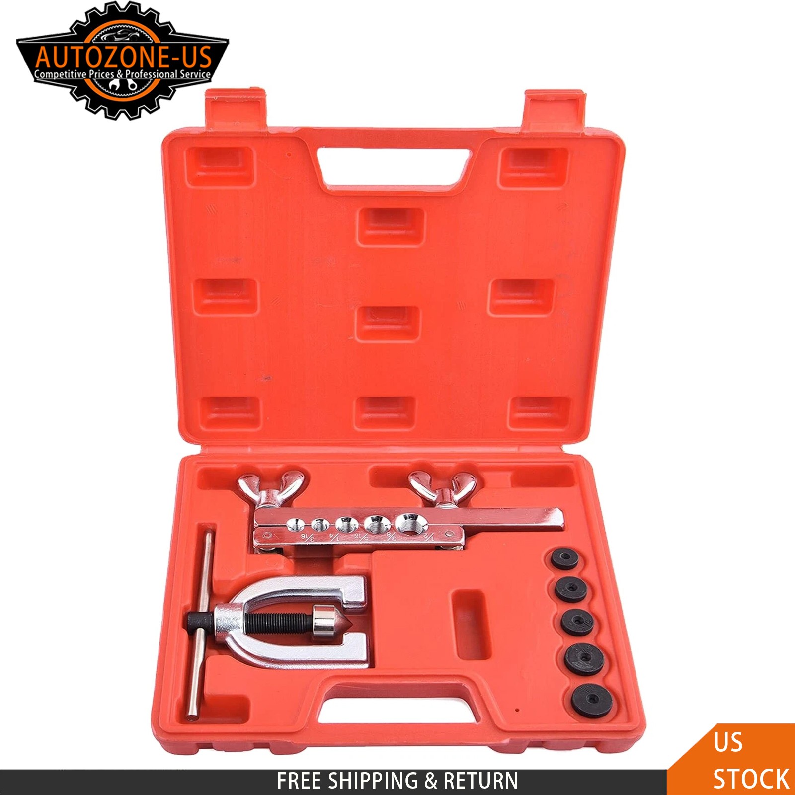 Double Flaring Copper Aluminum Soft Steel Brake Line & Brass Tubing Tool Kit
