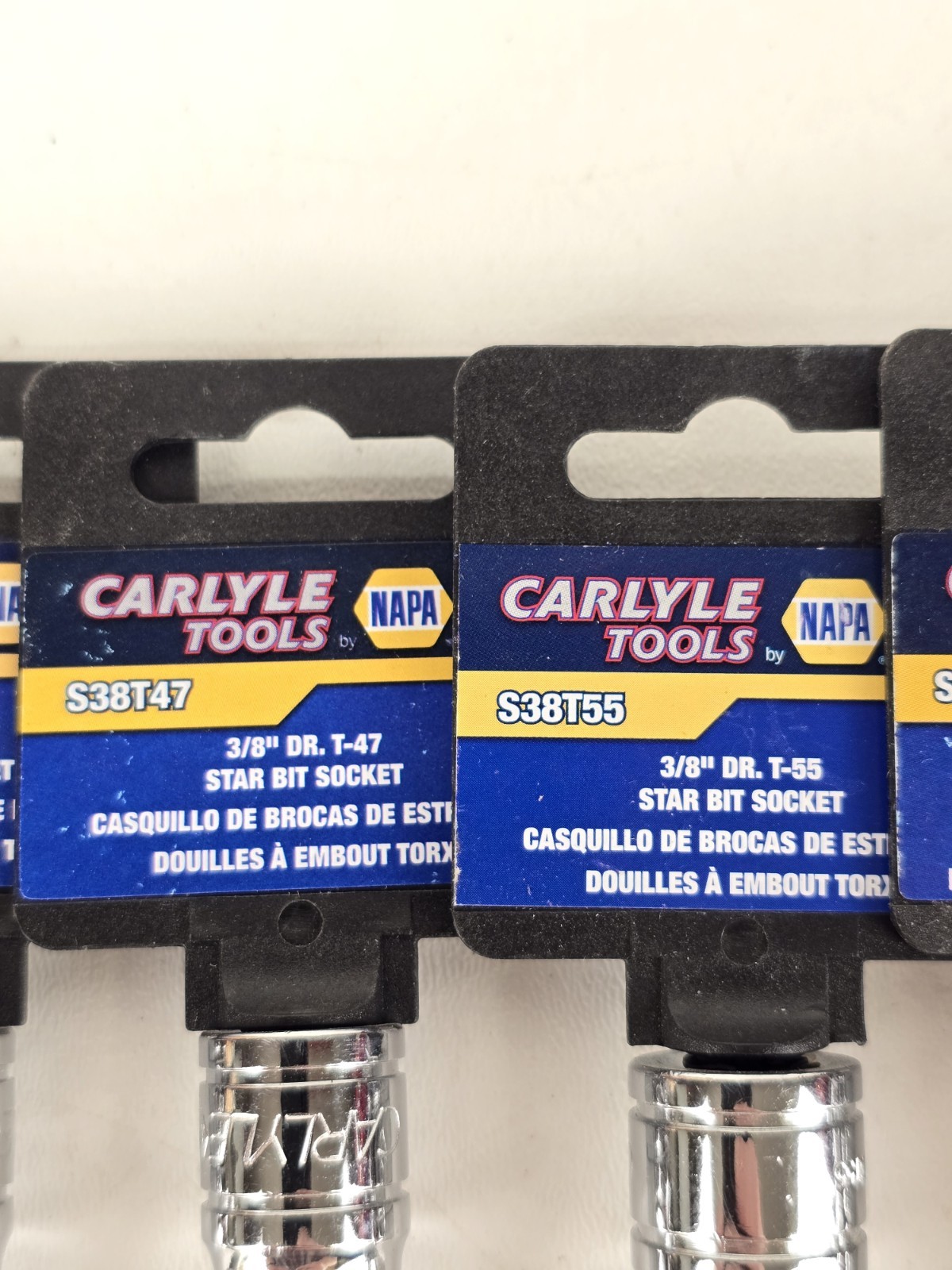 Napa Carlyle 1/4, 3/8, 1/2 DR STAR BIT Socket Set T8-T60 Mix Tamper Proof & Reg