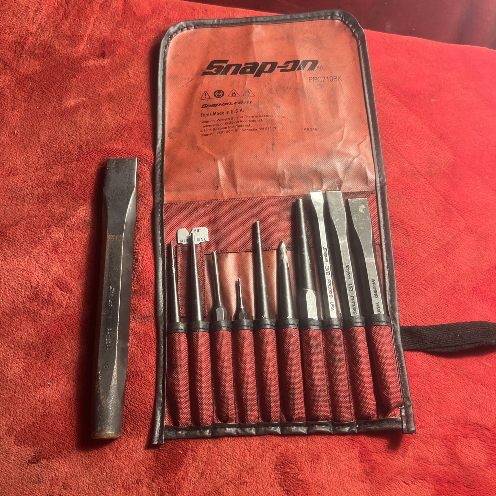 Snap-On Punch and Chisel Set 11pc – PPC710BK