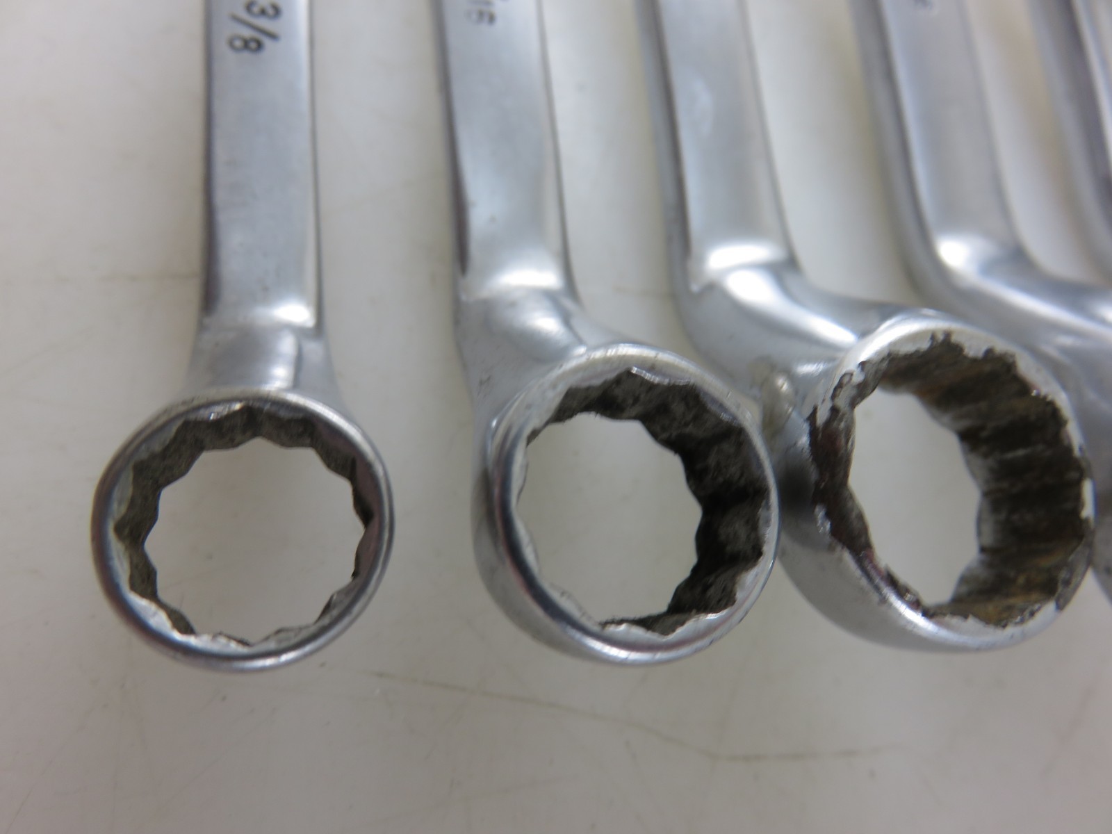 Snap-On XSO SHORT 60° Offset Box End Wrench 7pc Set 5/16″-13/16″ Vintage