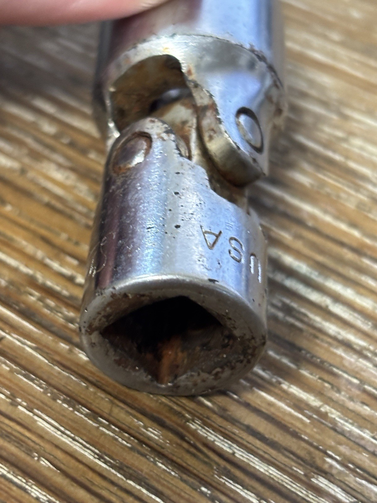 Snap On 5/8″ Universal Swivel Socket 3/8″ Drive 12 Point FVU20 Vtg USA