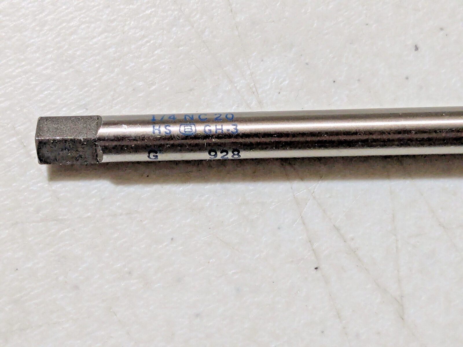 6″ 1/4-20 Tap Vintage Butterfield 1519 NC HSS UNC Machine Pulley Tap USA NEW NOS