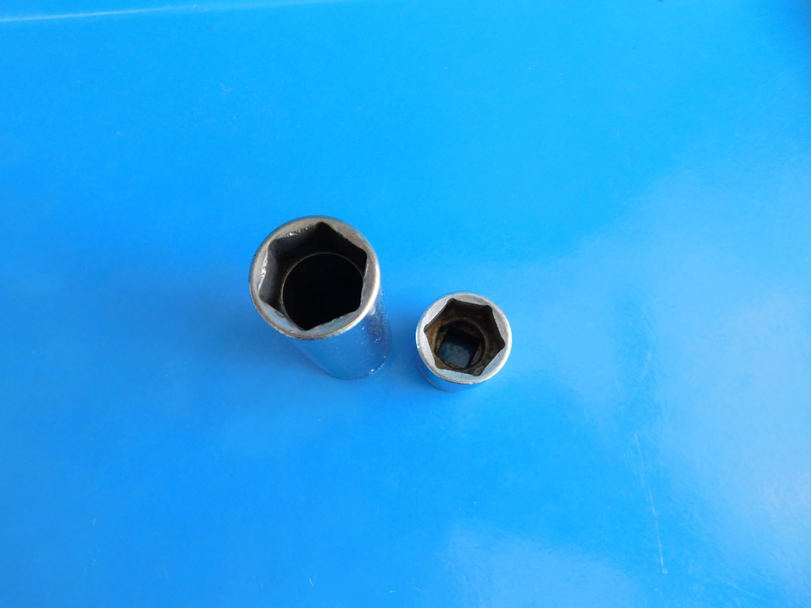 USED,SNAP ON 3/8 IN. DR.,»18mm» SHORT & DEEP SOCKETS,LOT OF 2, #’FSM18 & SFSM18