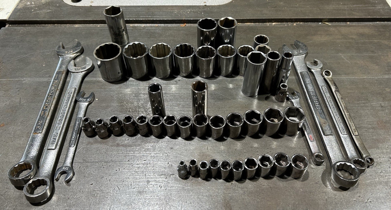 CRAFTSMAN Tools, Sockets, Wrenches, Ratchets, Metric SAE. All USA MADE 50Pieces!