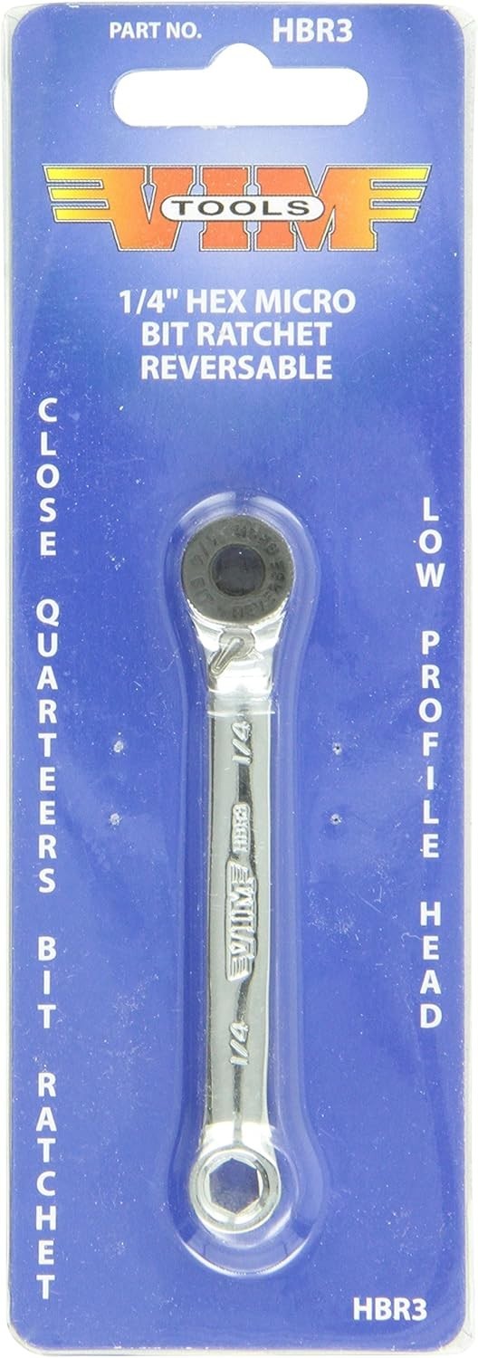 Double Ended 1/4″ Hex Bit Ratchet