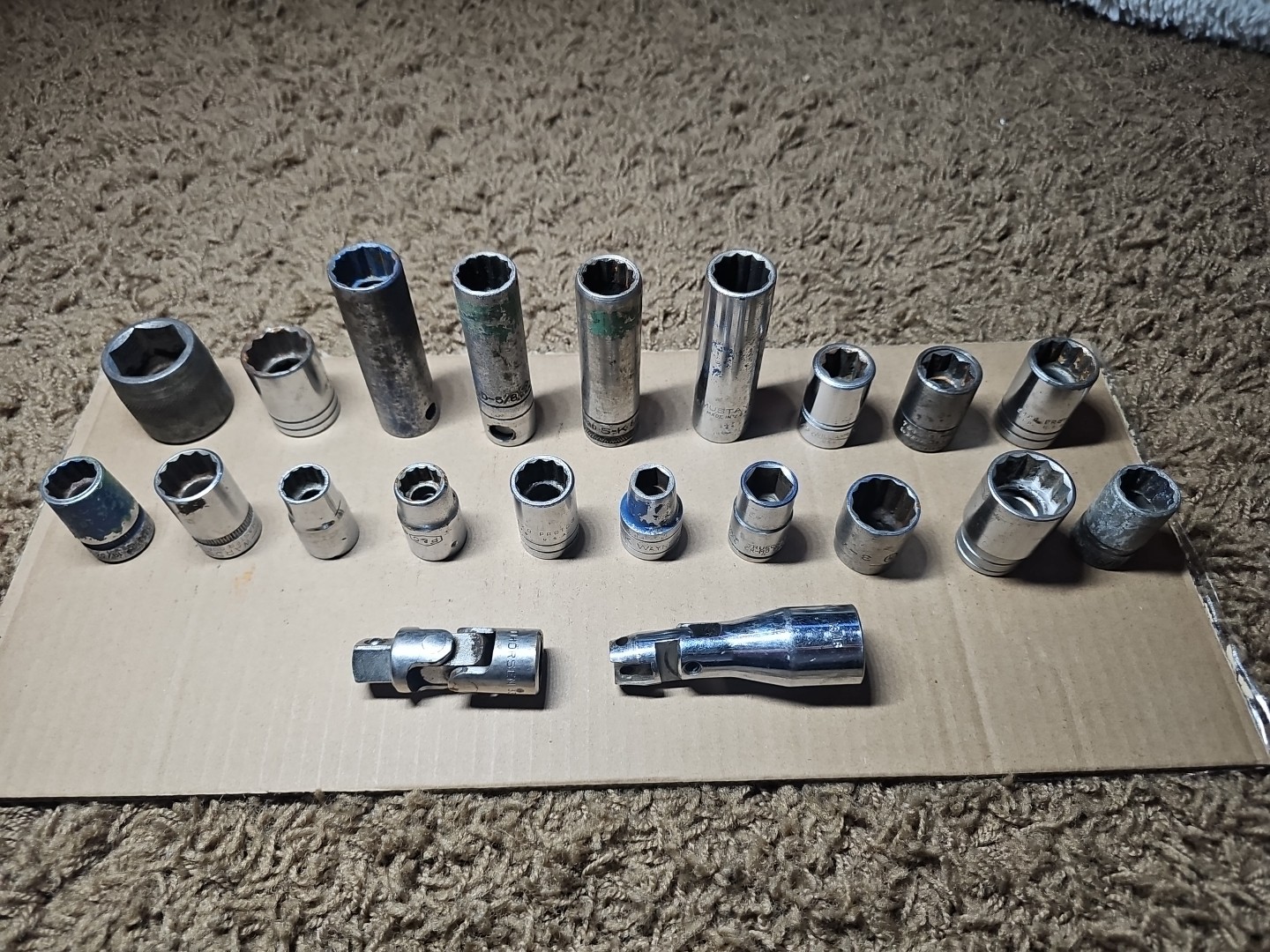 Vintage Various Socket Lot of 21 Ward’s P&C S-K TrueCraft Proto
