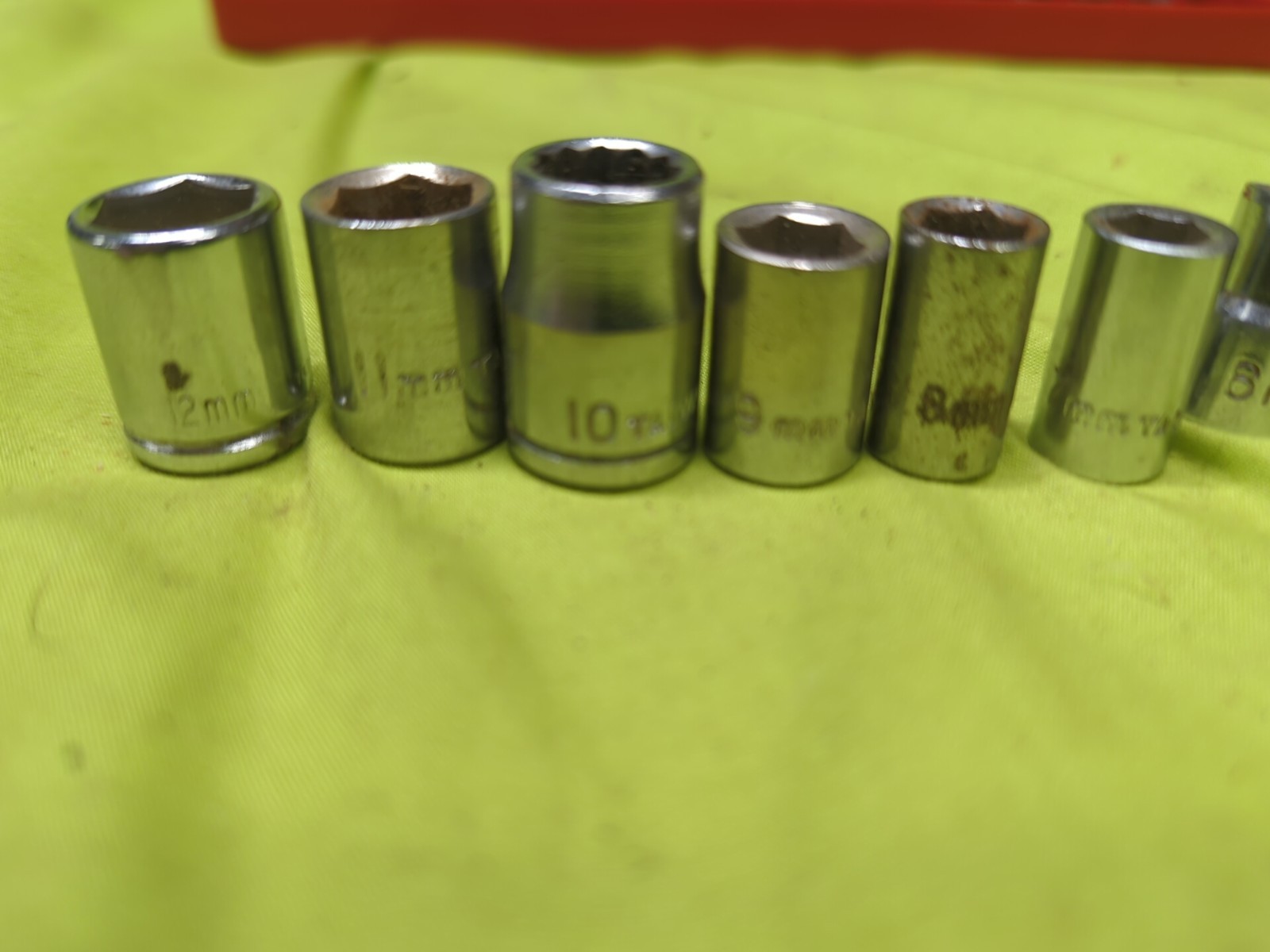 1/4 In Drive Socket Set 4-12mm 11pc Mixed Lot