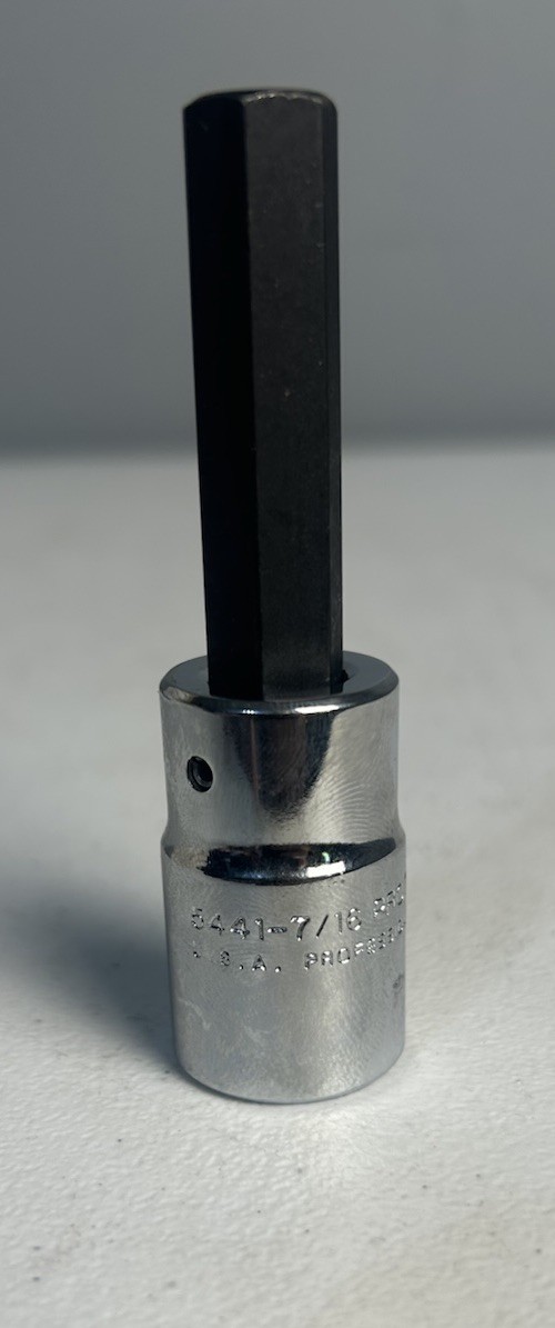 Proto J5441-7/16, 7/16″ Hex Bit Socket, 1/2″ Drive NEW MADE IN USA