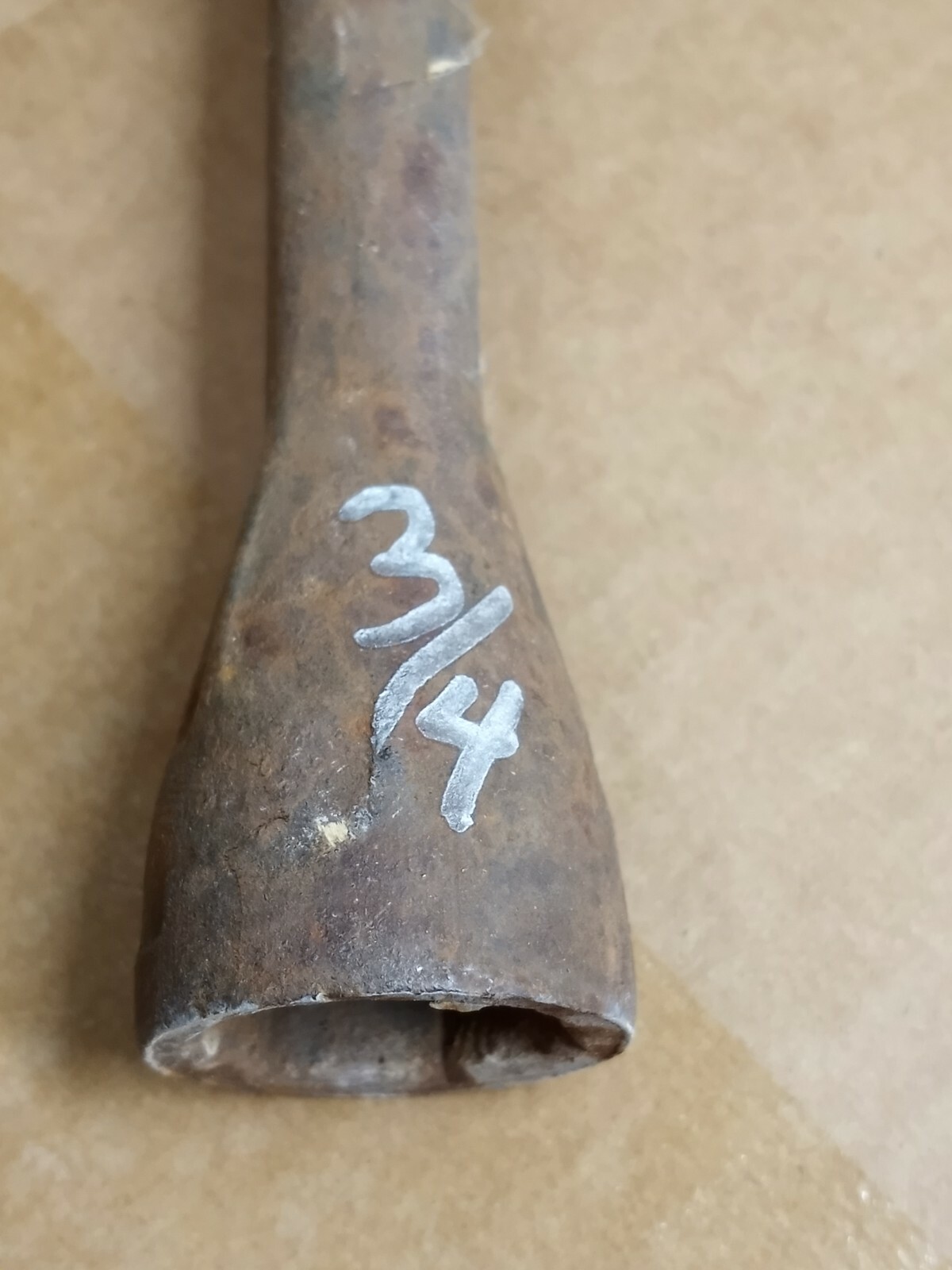 Vintage TIRE IRON 14″ LUG WRENCH T HANDLE 5/8 7/8 3/4 13/16