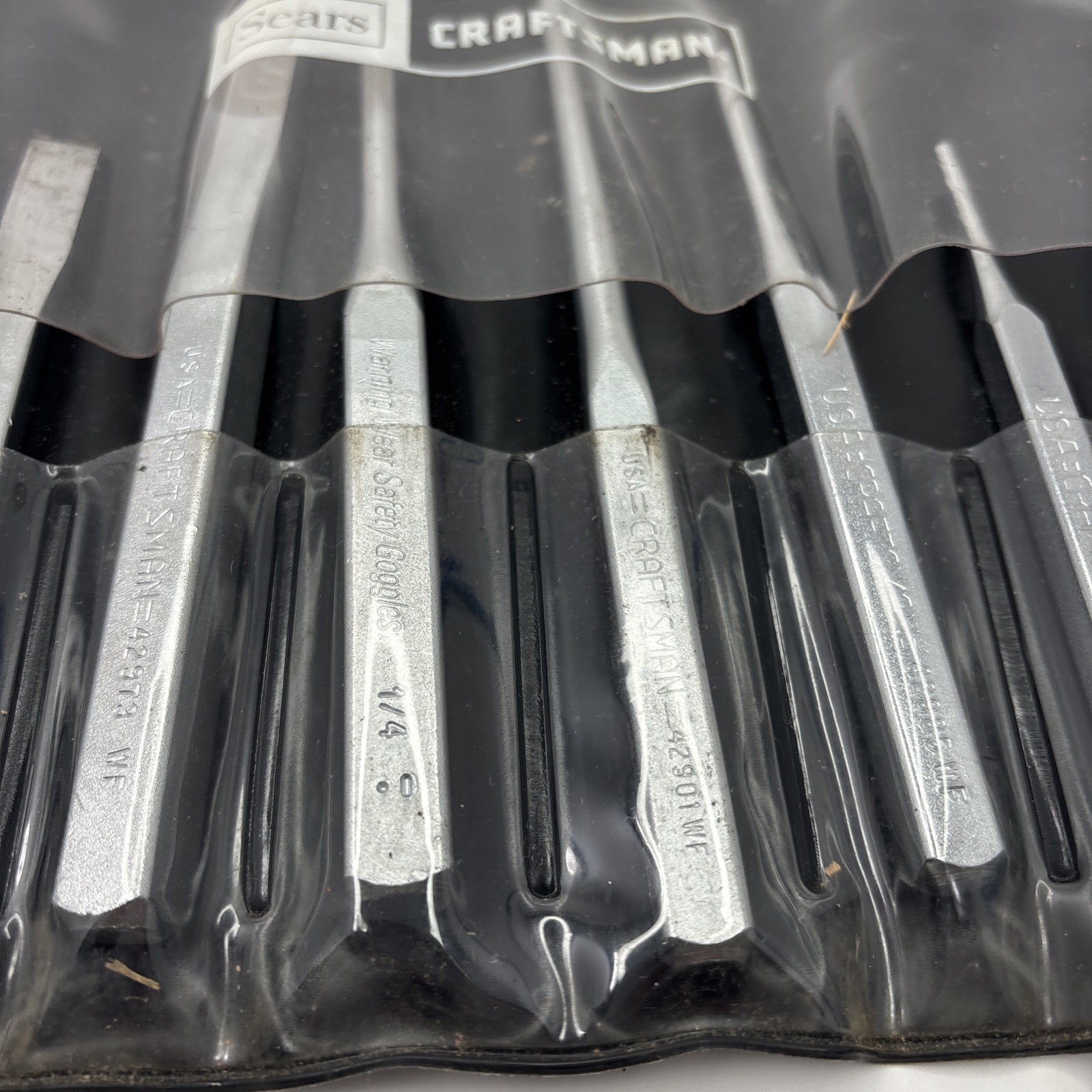 Craftsman 43032 Punch & Chisel Set 10 pc Set WF W/Org Pouch Complete + 42976 USA