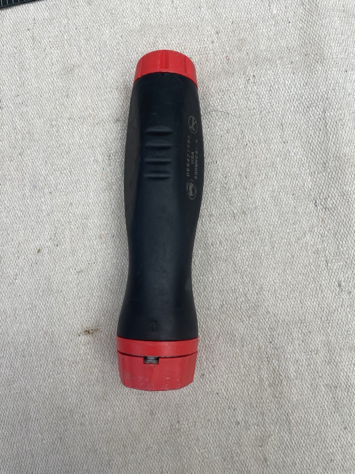 Snap On Ratcheting Screwdriver Red Soft Grip Handle Only SGDMRC4A USA