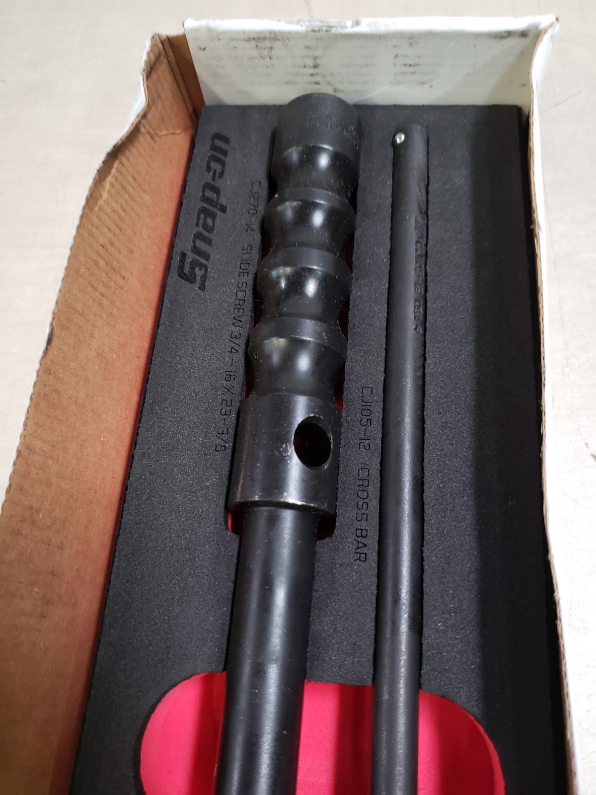 Snap-On Heavy-Duty General Purpose 3-3/4 lb Slide Hammer Set – INCOMPLETE
