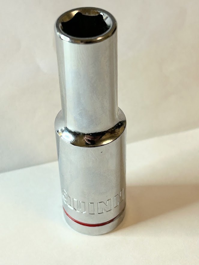 Quinn 7/16″ x 1/2″ Dr Standard Deep I Socket 6 Point Free USA Shipping
