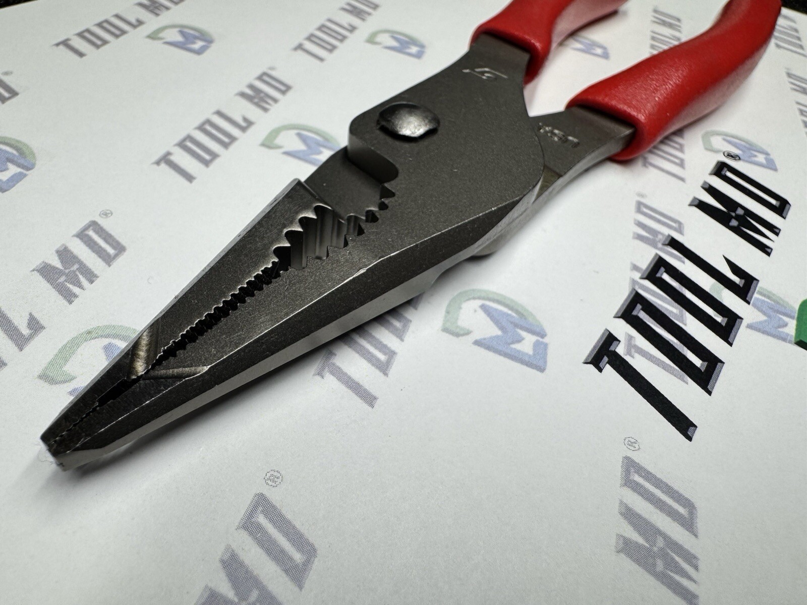 Snap-on Tools USA NEW RED 7″ Talon Grip Long Nose Slip Joint Pliers LN46ACF