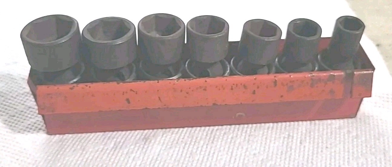 MAC Tools 7pc SAE 3/8″-3/4″ Shallow Swivel Impact Socket Set – 3/8″ Drive & Box