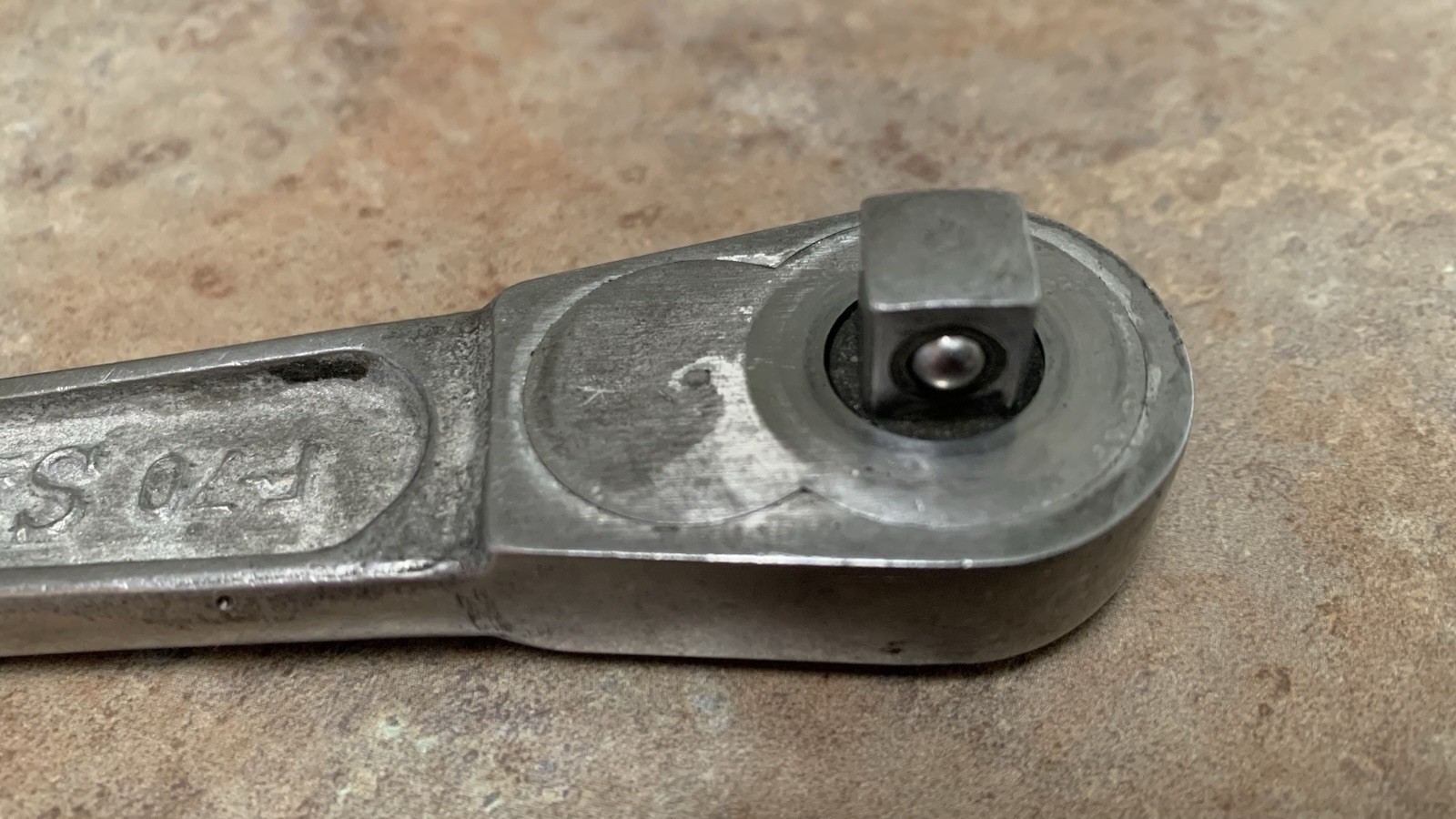 Snap On USA F70 RARE 1931 Model Year 3/8” Drive Ratchet With Flat Wide Lever