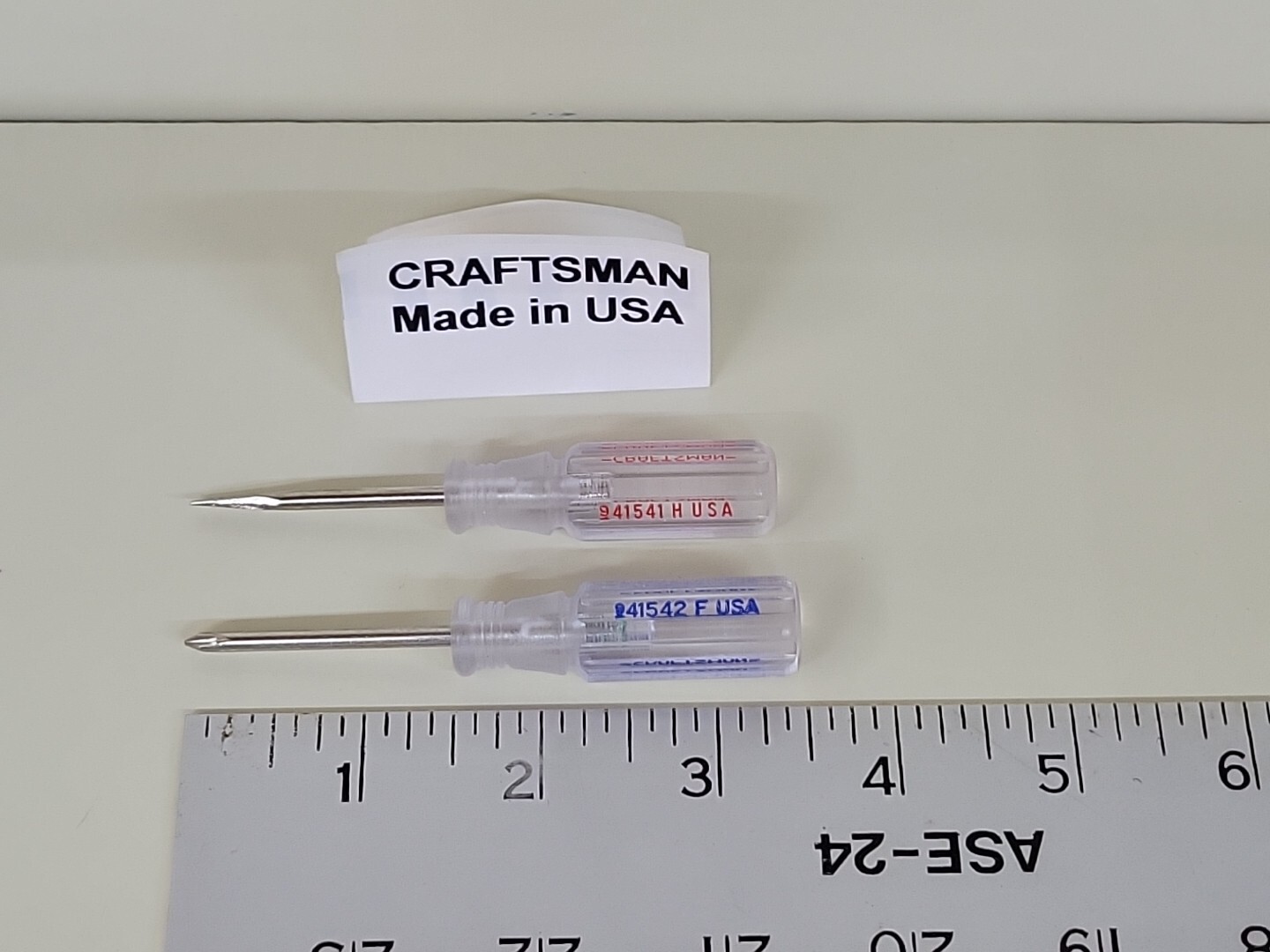 Craftsman Small Mini Phillips Flat Slotted Screwdriver Set 41541 41542 NOS USA