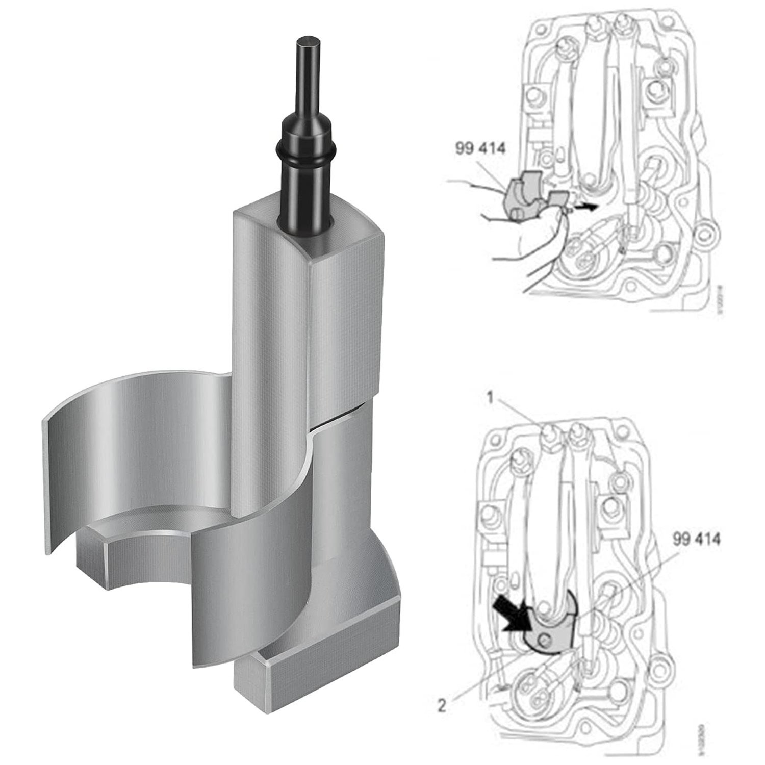 99414 Injector Setting Tool for Scania Truck Injectors Height Measuring Tool