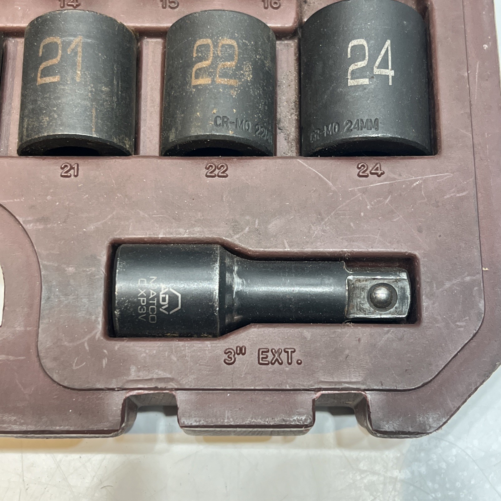 MATCO SCPM306V 30-PC 1/2″-DR METRIC 6-PT ADV SHALLOW & DEEP IMPACT SOCKET SET