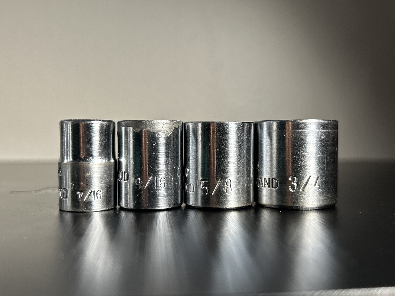 11 Vintage Impact Sockets Mixed Lot 5 Proto, 3 Thorsen, 4 Herbrand