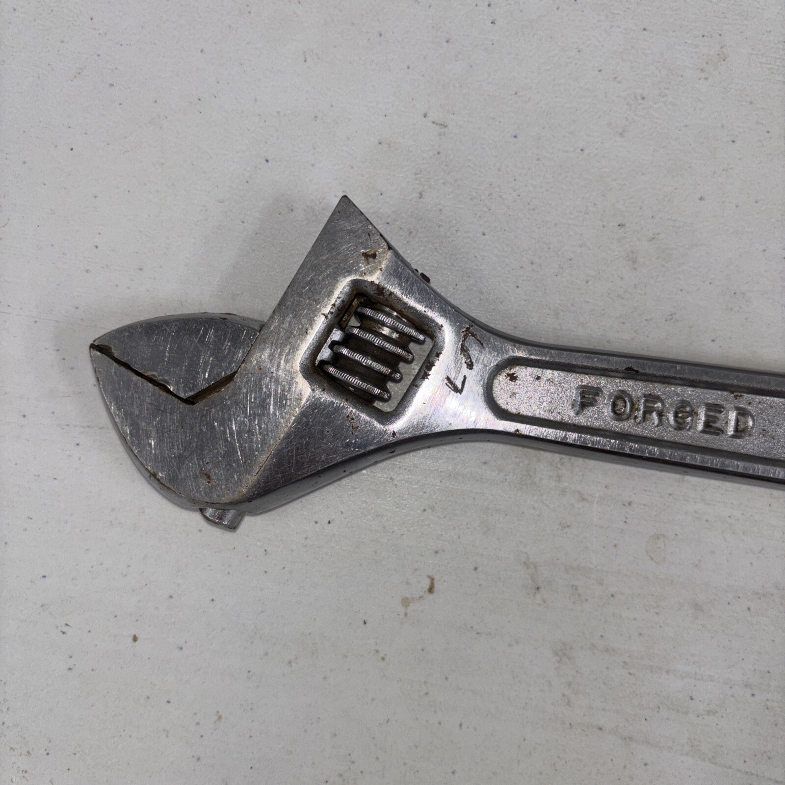 Vintage Sears 12 Inch Adjustable Wrench No. 30873 Forged Chrome Vanadium
