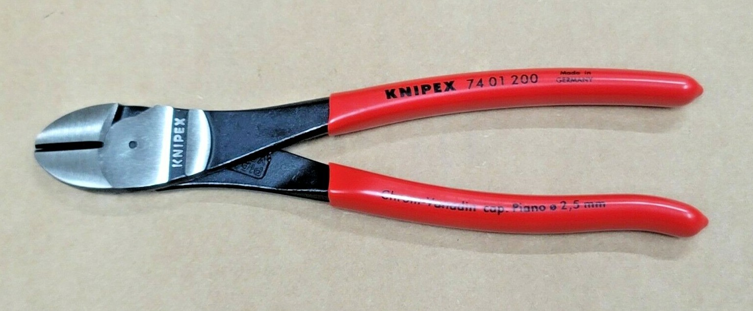 Knipex High Leverage 8″ Diagonal Cutting Pliers, Made in Germany #7401200