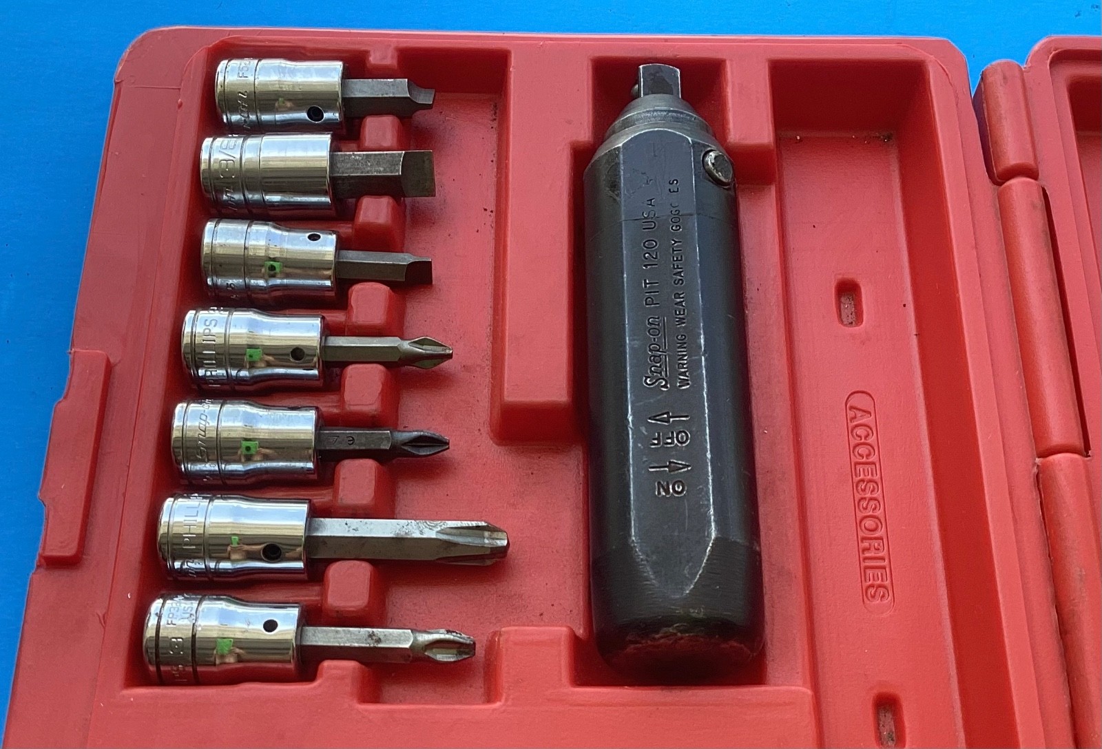 Snap On Impact Driver Set PB108, 3/8 Inch Drive with Case