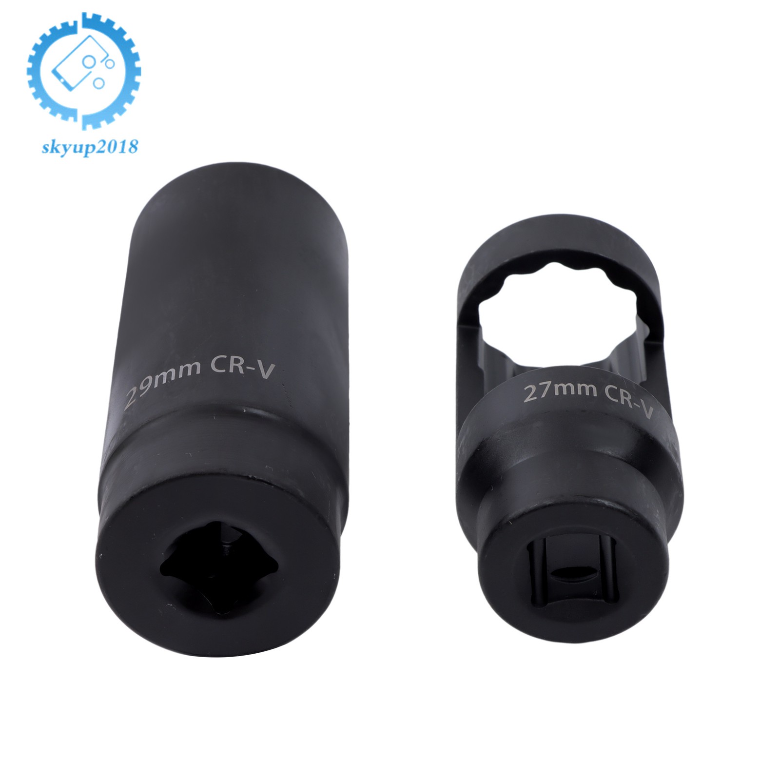 7PCS O2 Oxygen Sensor Socket Removal Tool Wrench and Thread Chaser Set