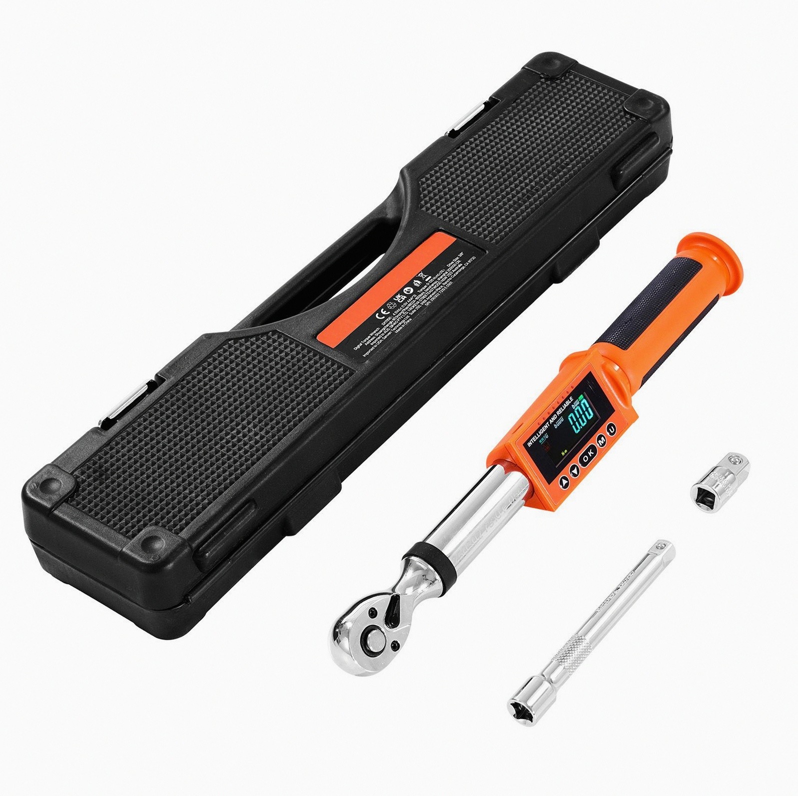 3/8 Digital Torque Wrench ±2% Buzzer LED Auto