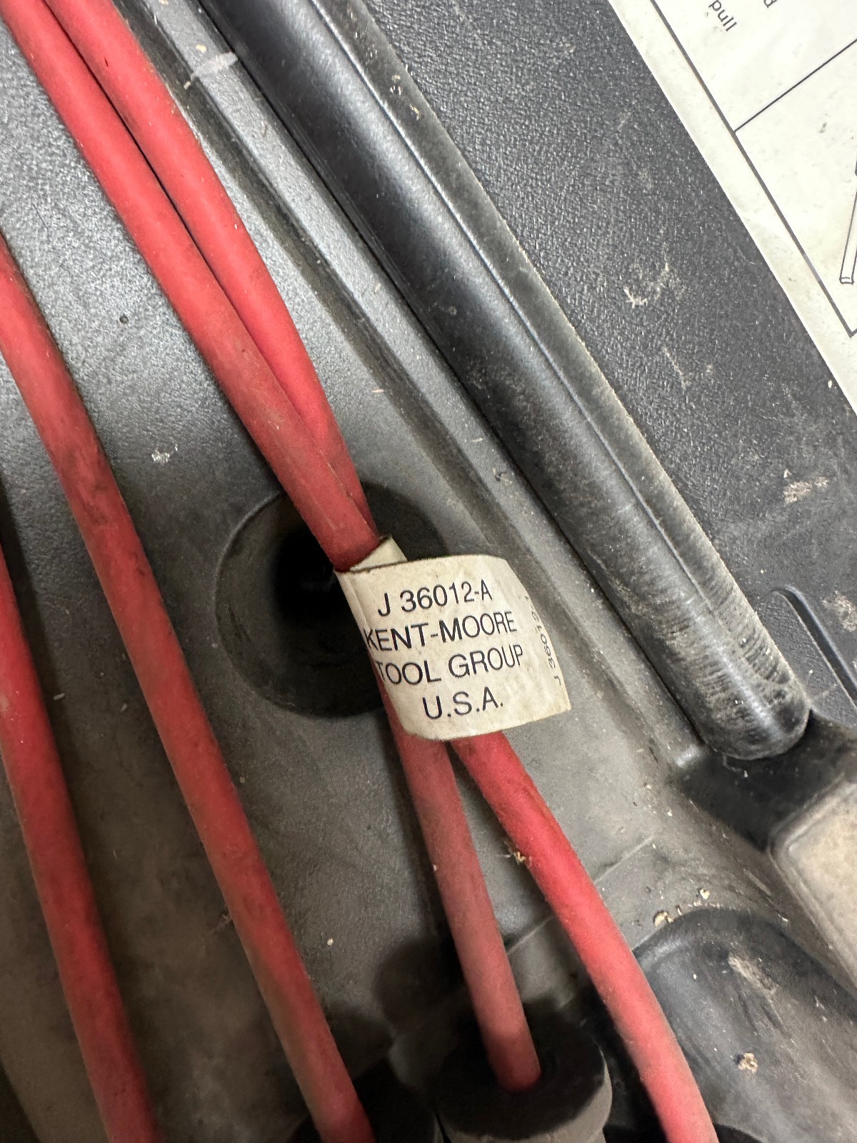 KENT MOORE J-36999 QUAD 4 DOHC ENG SPECIAL SERVICE TOOL SET & CASE, INCOMPLETE