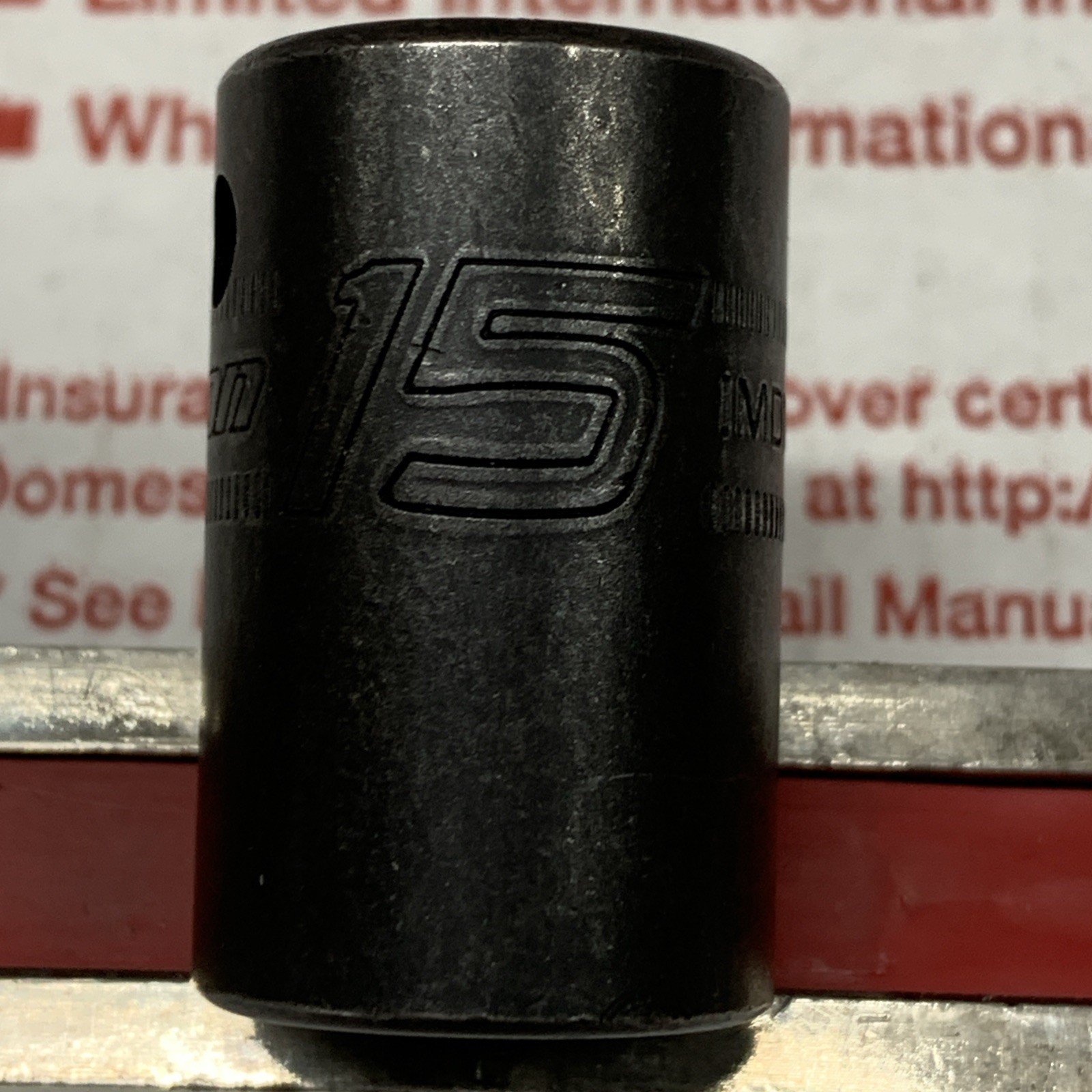 Snap On Tools IMDM150A 1/2″drive 12point 15mm Shallow Impact Socket NEW