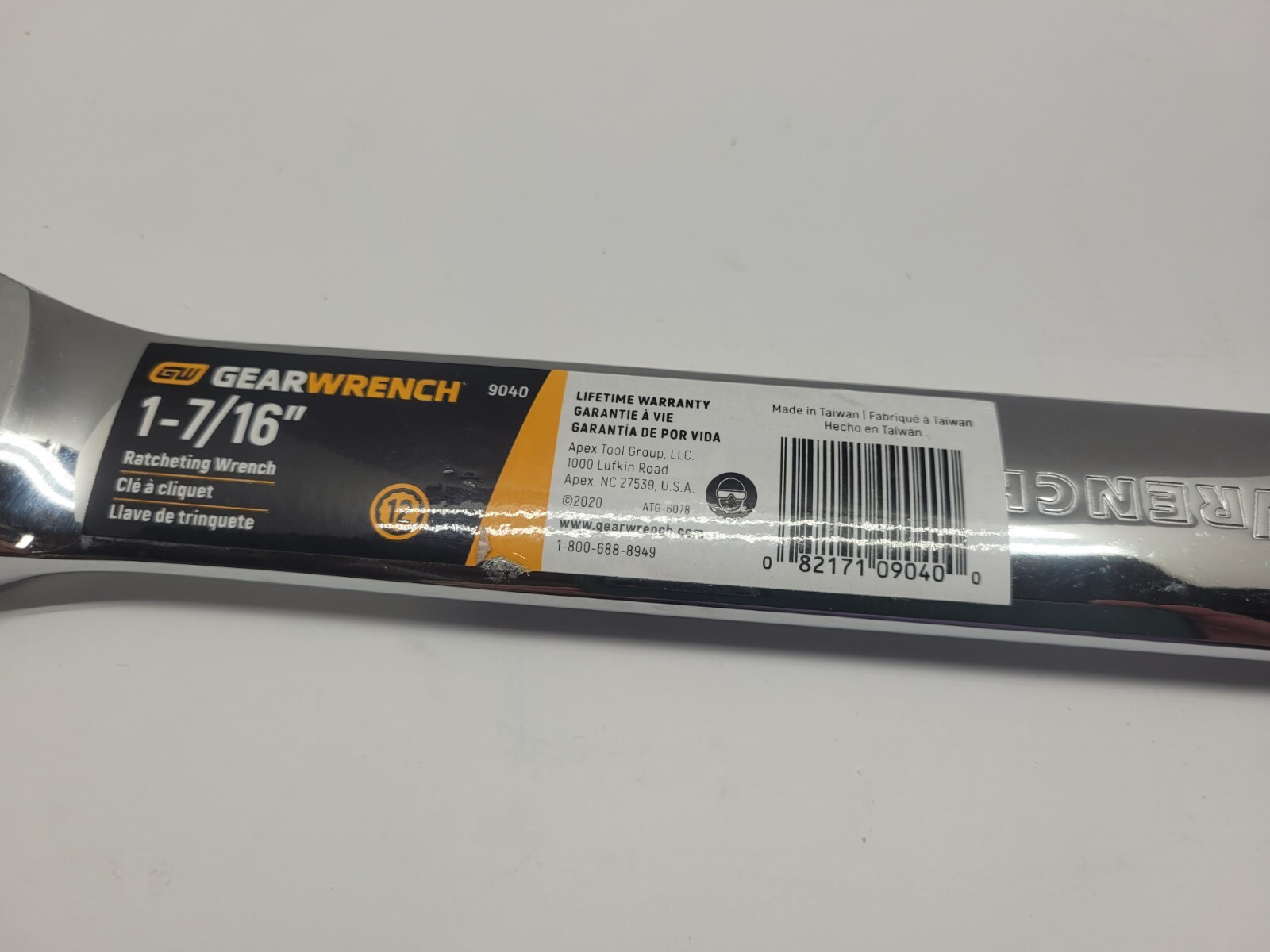 GearWrench 9040 1-7/16″ Jumbo Combination Ratcheting Wrench