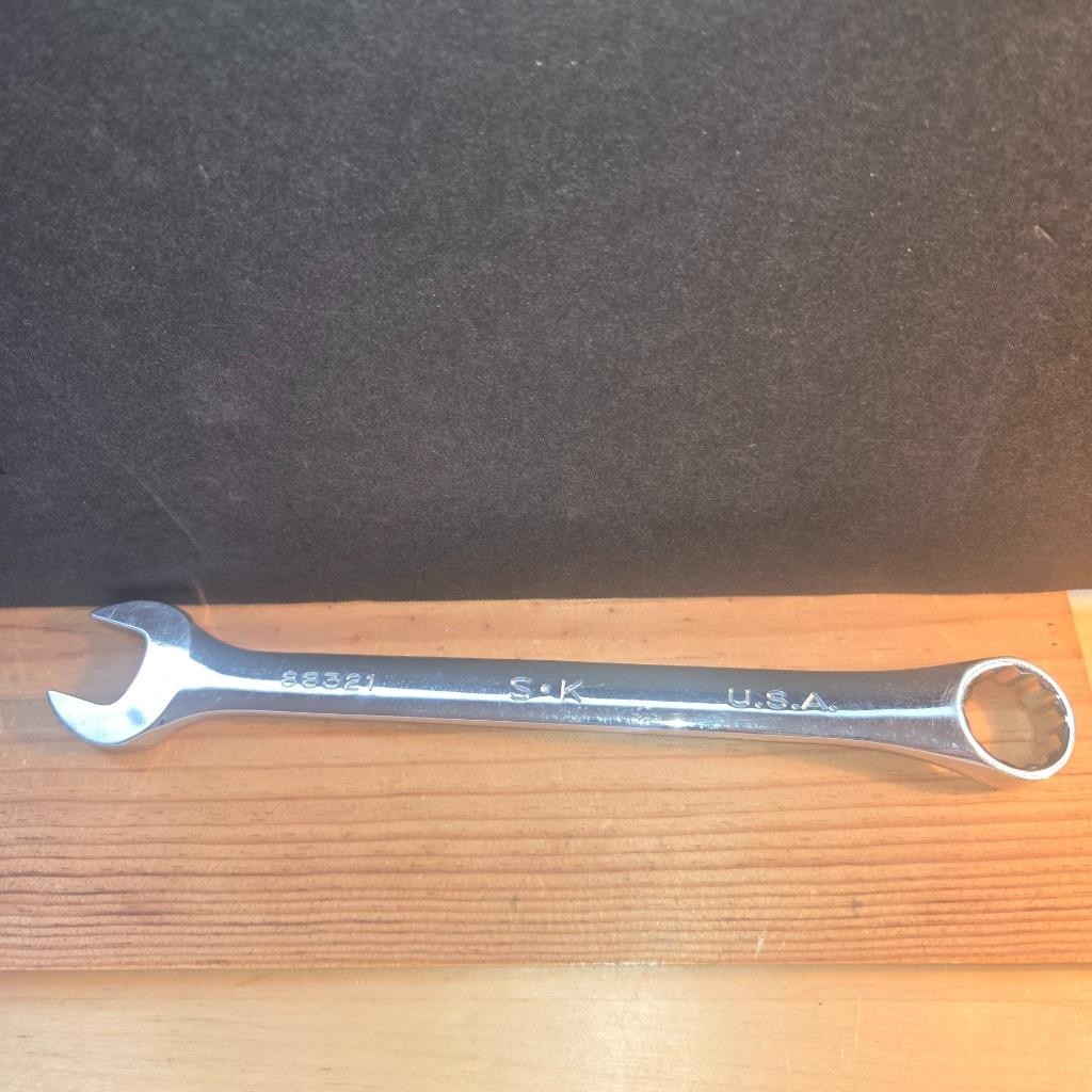 QUALITY S-K SK #88321 21MM METRIC COMBINATION POLISHED 12 POINT WRENCH