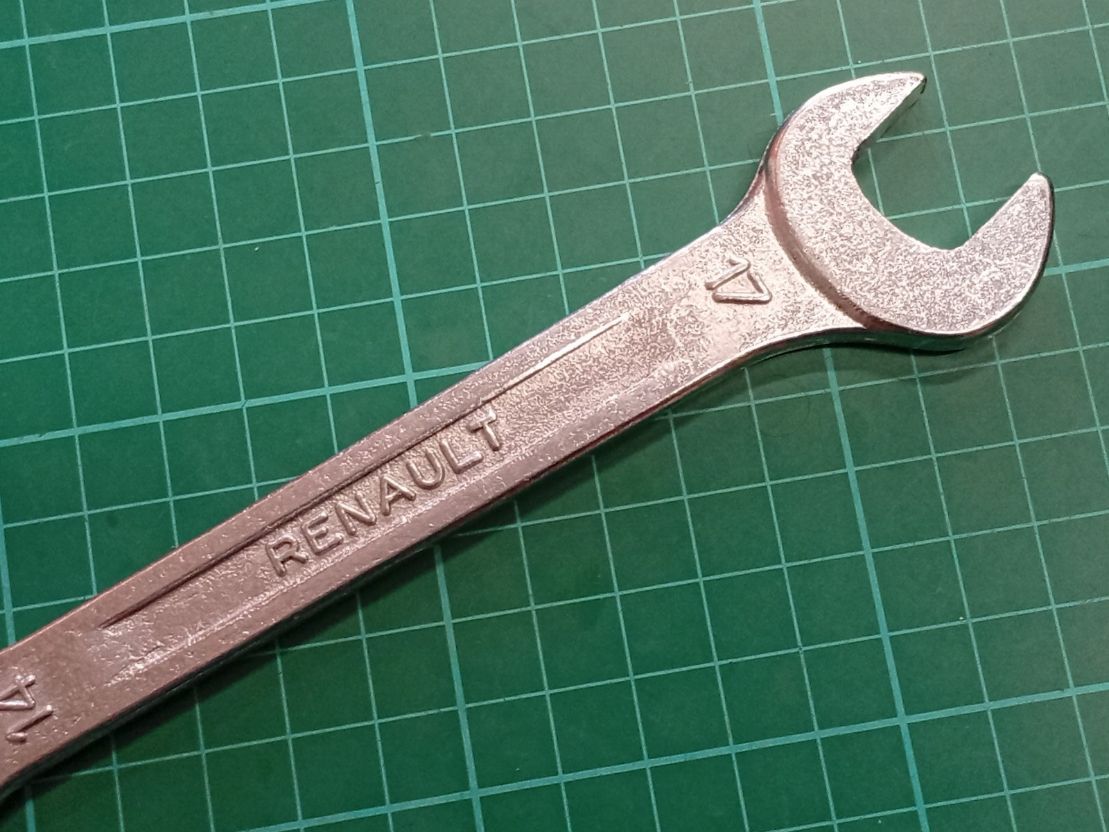 Vintage Renault Tool Kit 14mm x 17mm Open Ended Spanner, Made In France