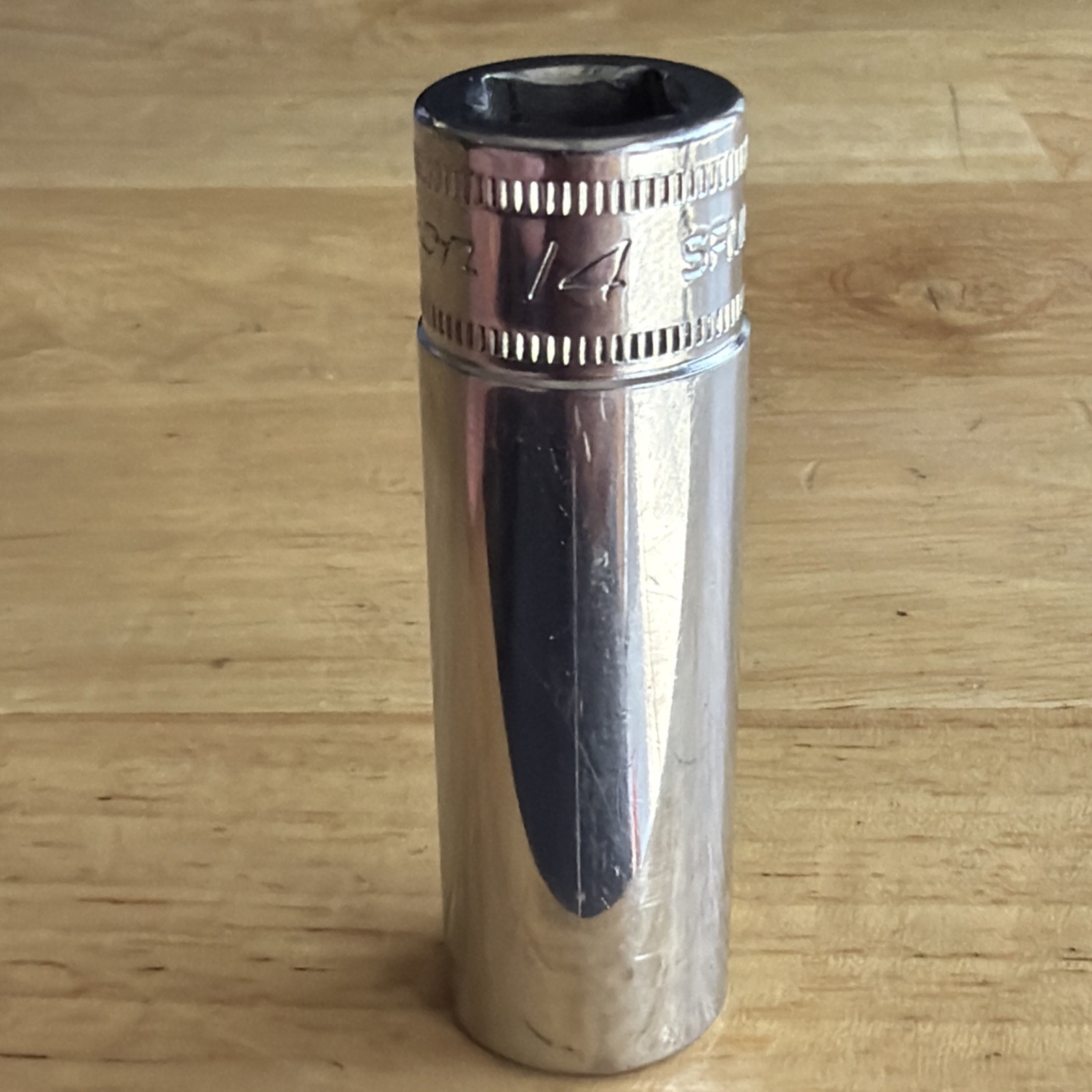 Snap On Tools 14mm Deep Socket 3/8″ Drive 12 Point SFM14 Made in USA