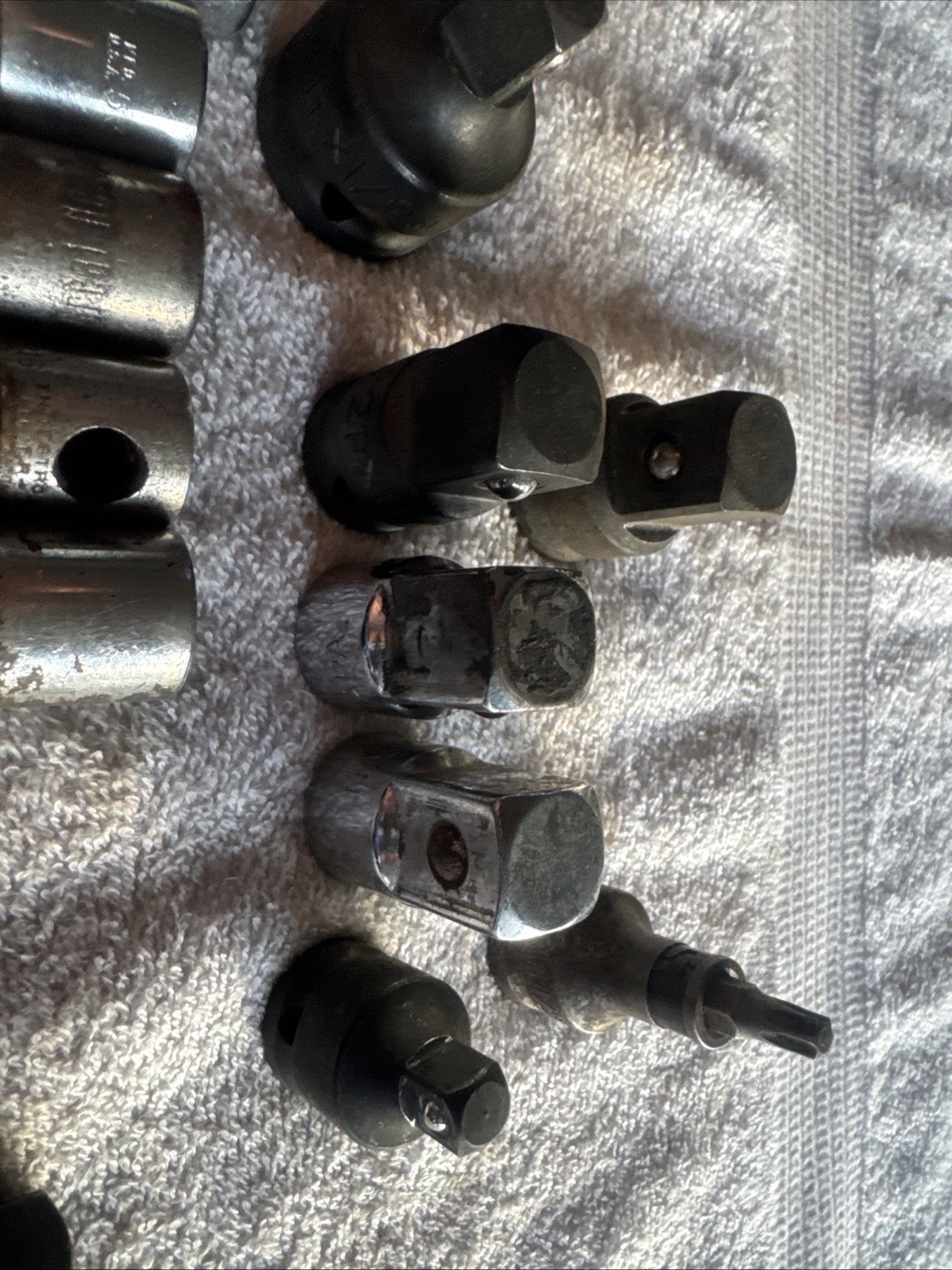 17 Piece Assorted Extensions Adapters And Swivels Craftsman Napa &Unbranded