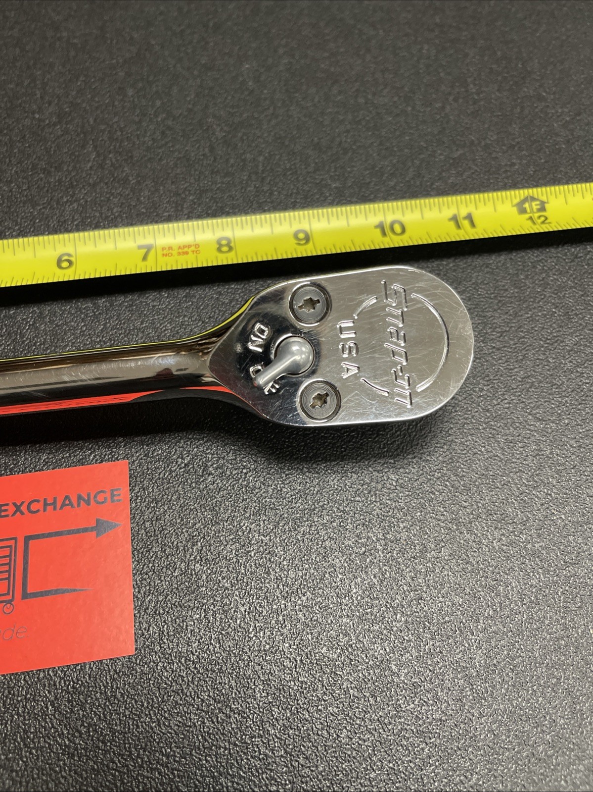 Snap-on Tools USED NEW STYLE 1/2″ Drive Fine 80 Tooth Chrome Handle Ratchet S80A