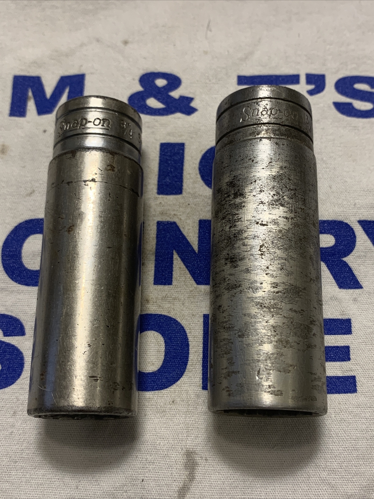 Snap-on Tools USA 1/2″ Drive 12pt 2pc SAE Deep Chrome Sockets S241, S261