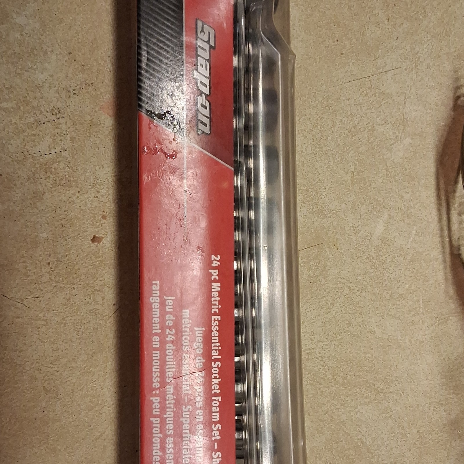 Brand New Snapon 24pc Metric Socket foam Set Shallow And Deep Never Been Used