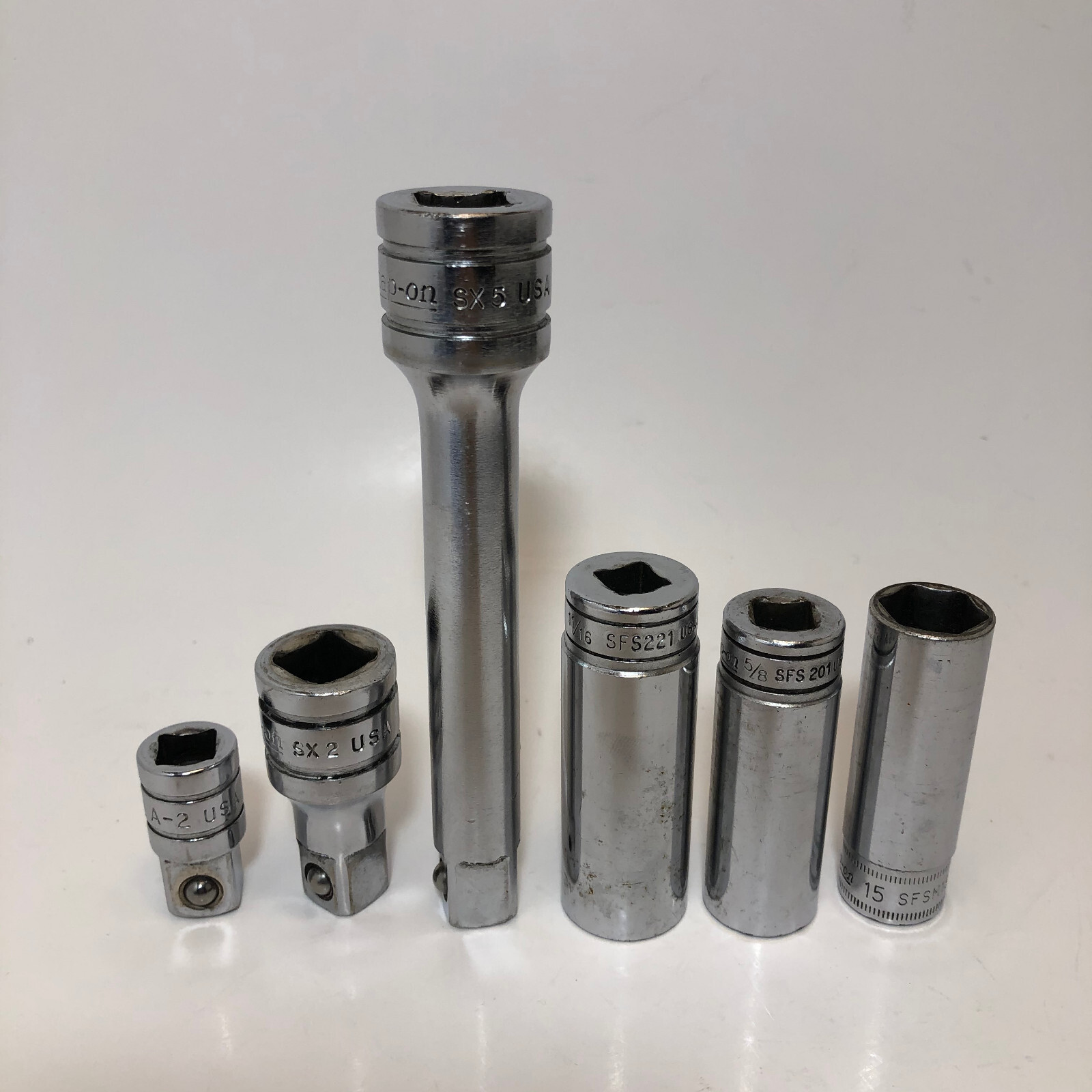 Snap-On 3/8 Socket & Adapter Set A-2 / SX2 / SX5 / SFS221 / SFS201 / SFSM15