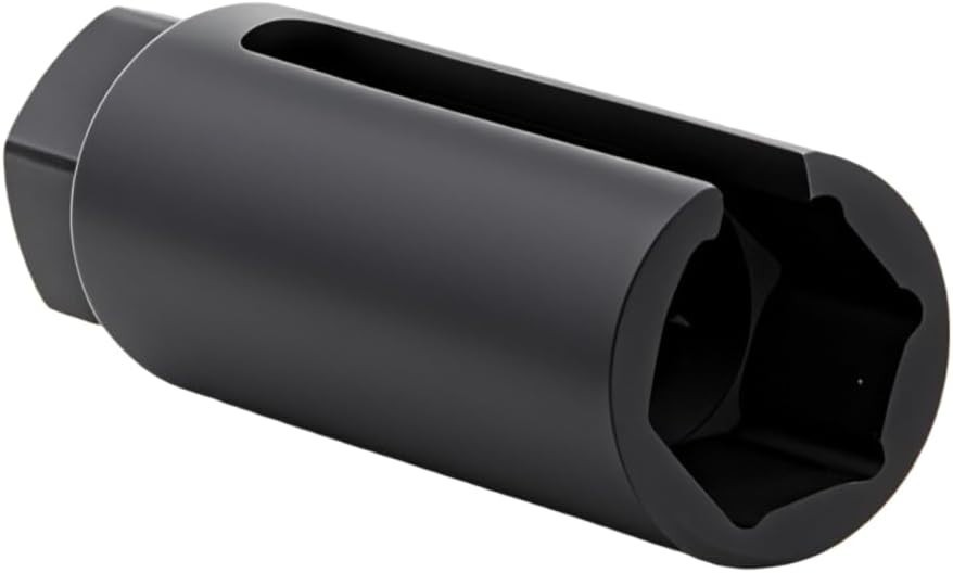Universal Oxygen Sensor Socket with Side Cutout – 3/8” Drive, 22mm, Oil Rubbed